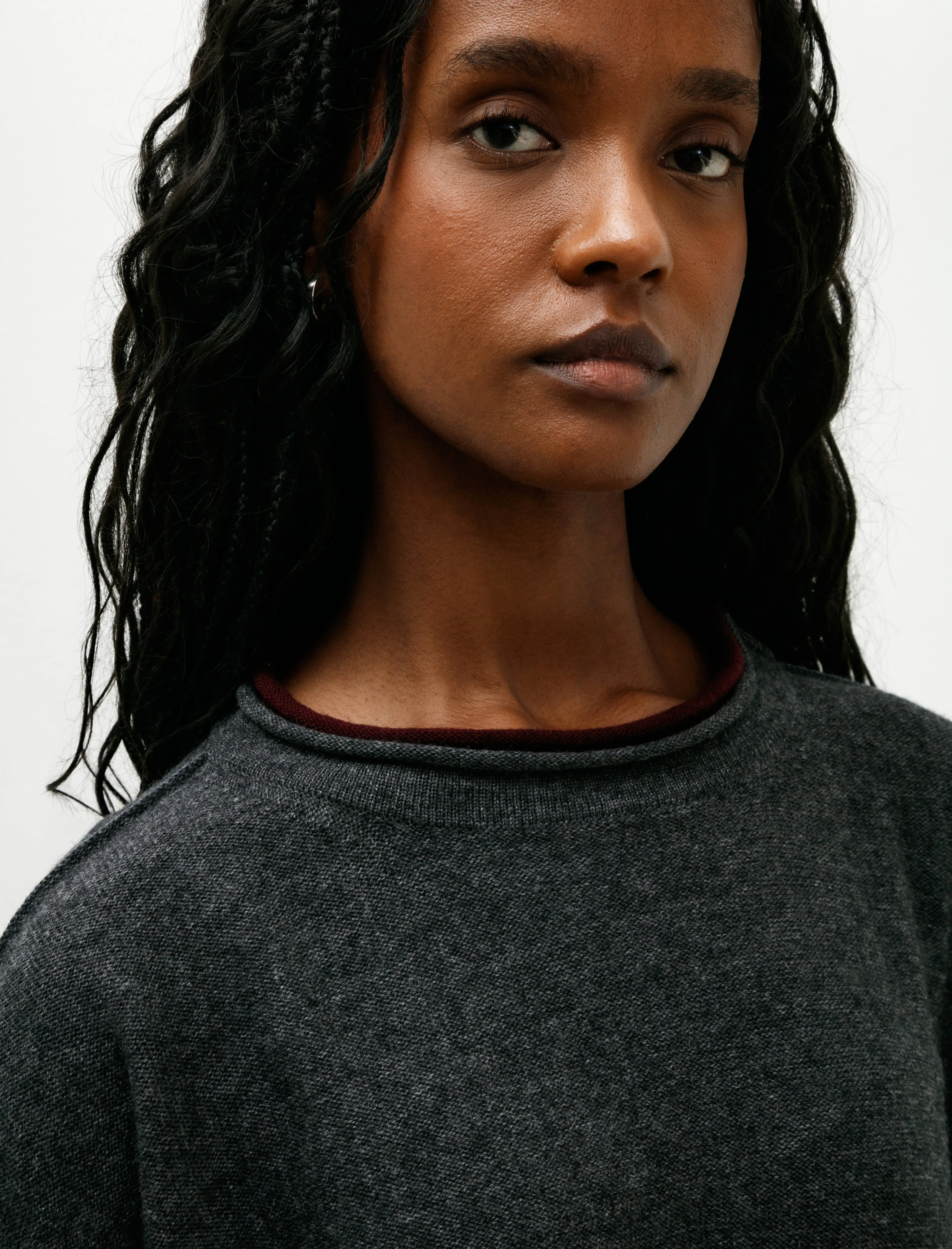 Drop Shoulder Knit Grey sold by SHOP NEIGHBOR product image thumbnail 2