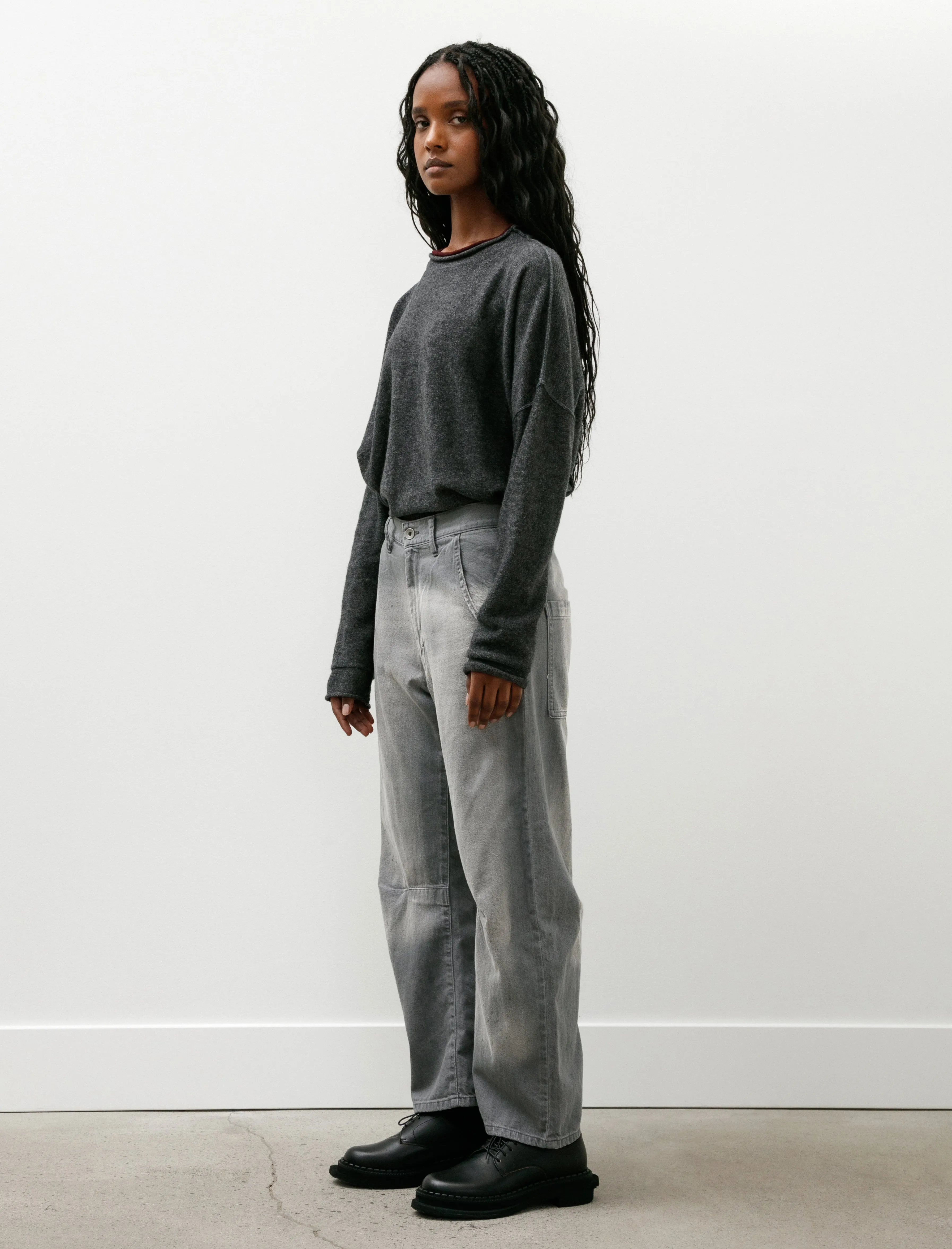 Knee Seam Pants Grey sold by SHOP NEIGHBOR product image thumbnail 3