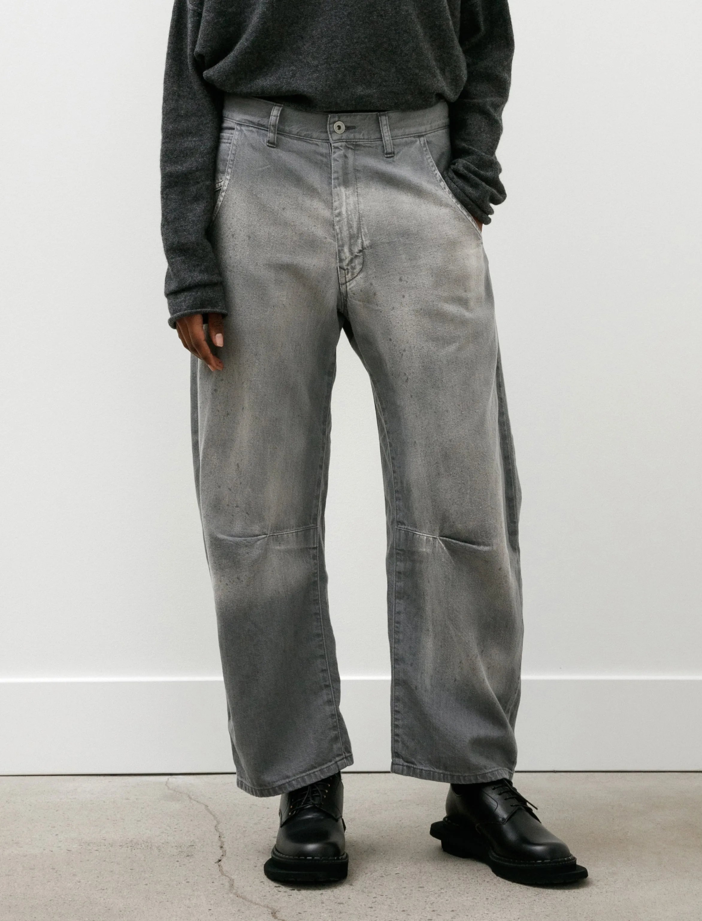 Knee Seam Pants Grey sold by SHOP NEIGHBOR product image thumbnail 2