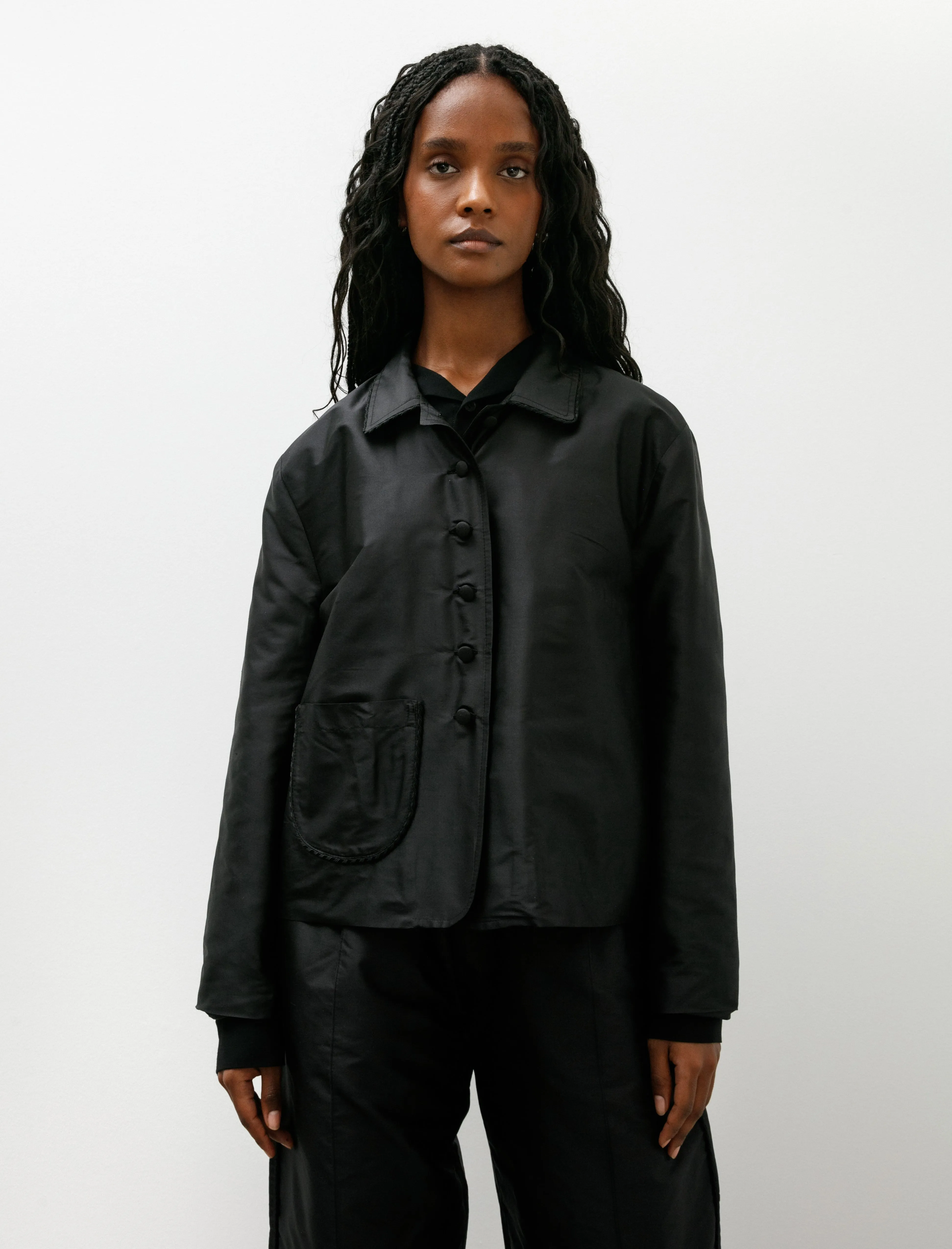 Silk Dupion Lillie Jacket with Trim Black sold by SHOP NEIGHBOR product image thumbnail 3