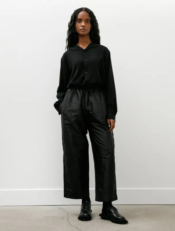 Silk Dupion Luna Trousers with Trim Black sold by SHOP NEIGHBOR
