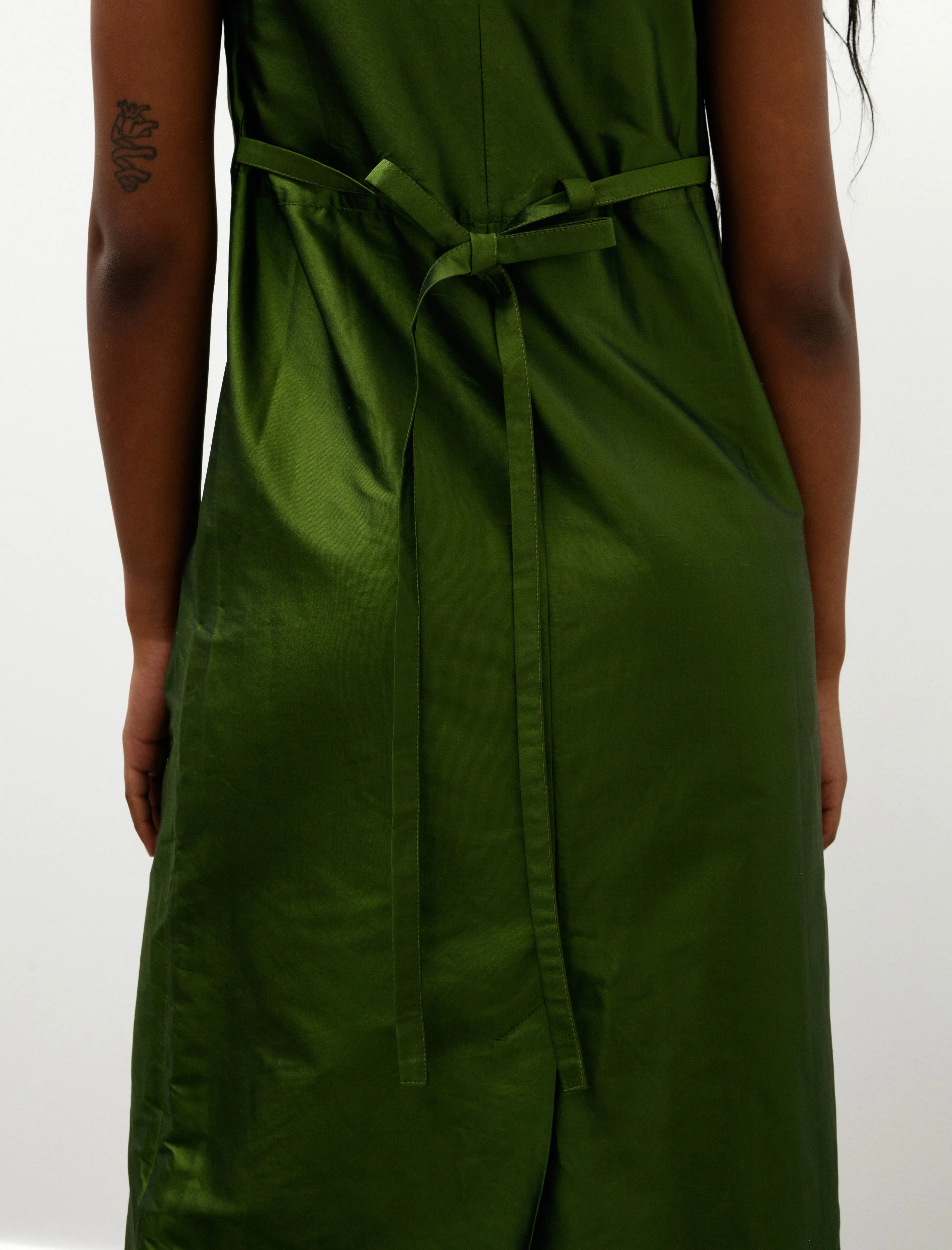 Silk Dupion Erika Dress Bottle Green sold by SHOP NEIGHBOR product image thumbnail 4
