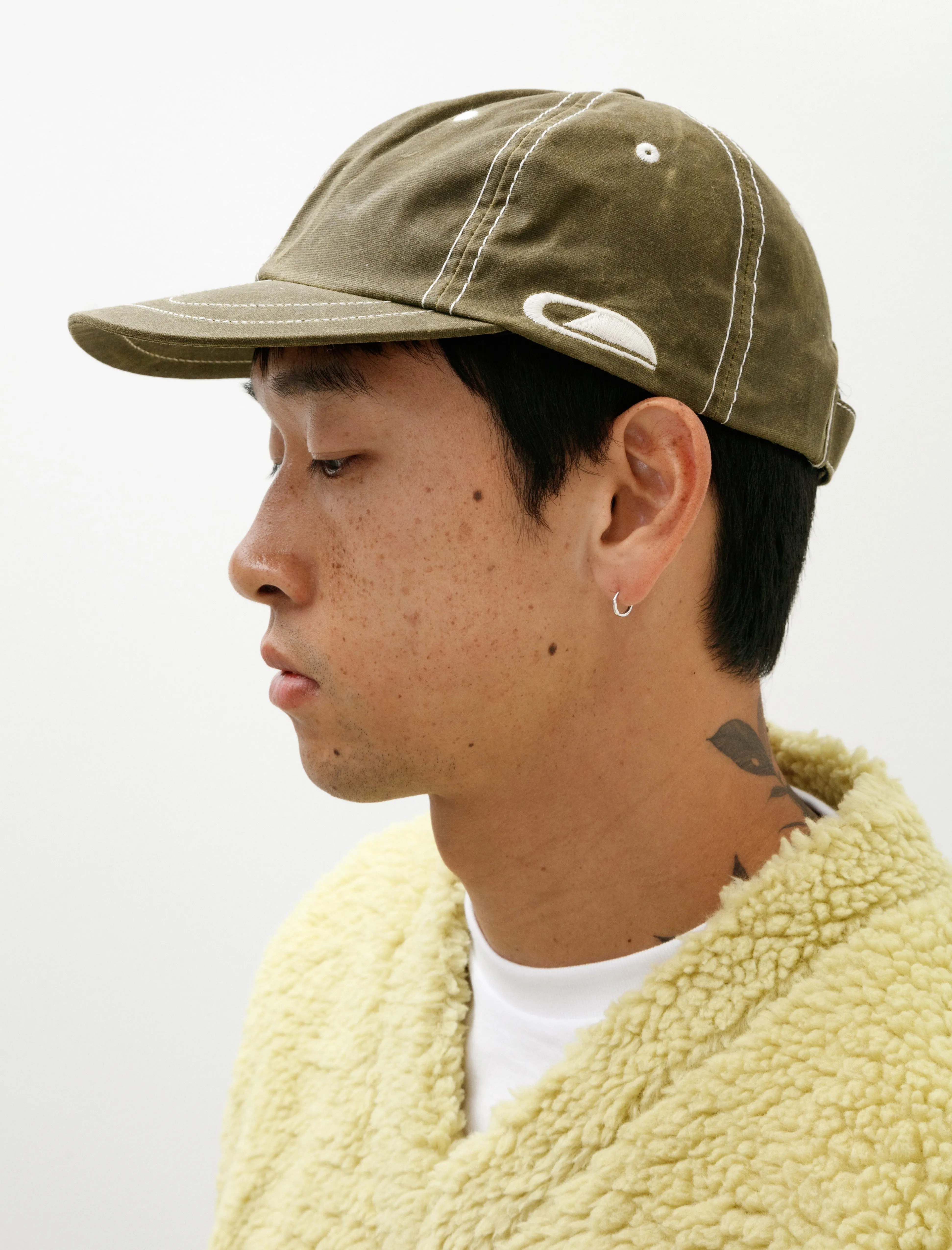 Horseshoe 6 Panel Cap Olive Waxed sold by SHOP NEIGHBOR product image thumbnail 2