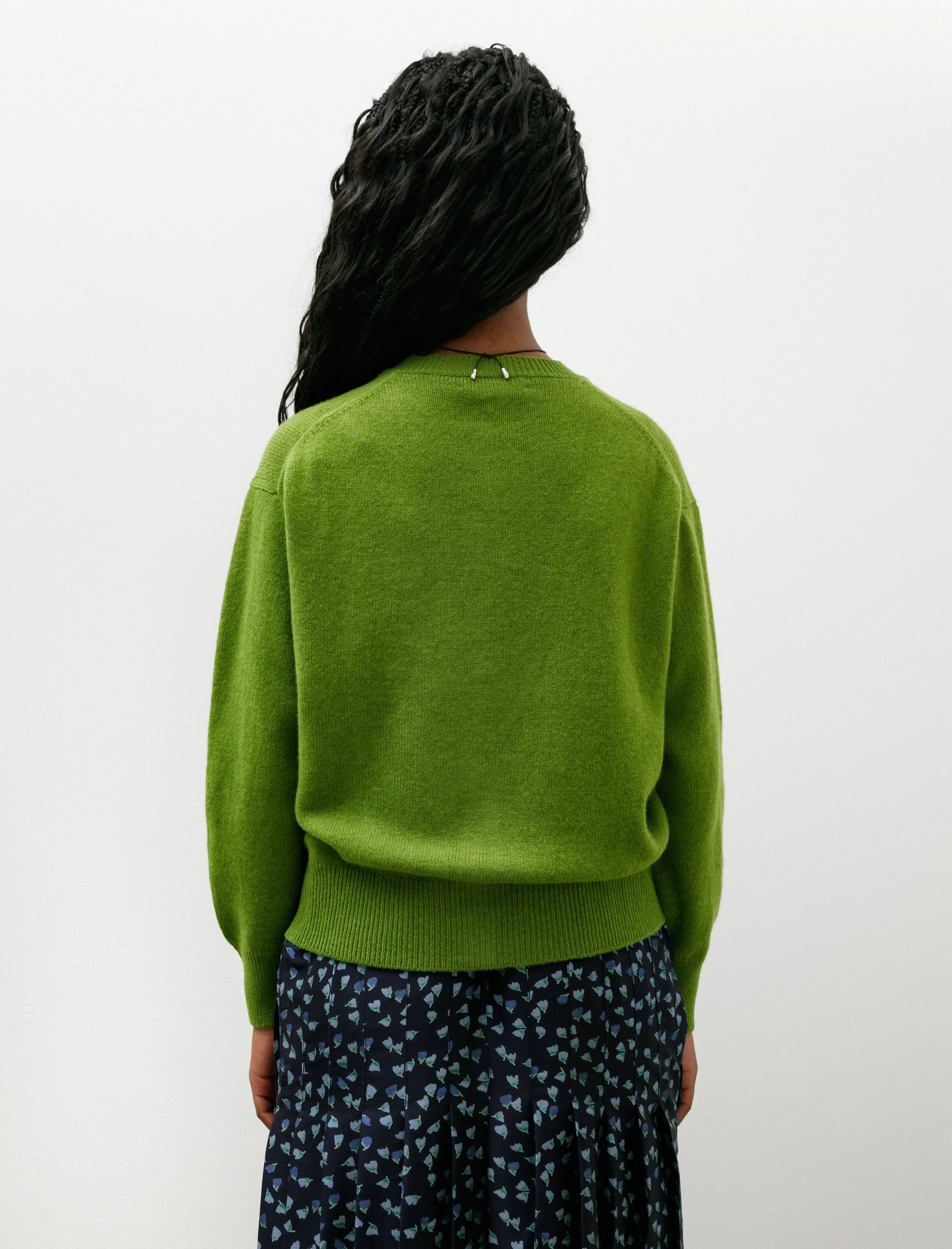 Ada Crewneck Cardigan Pickle Green sold by SHOP NEIGHBOR product image thumbnail 5