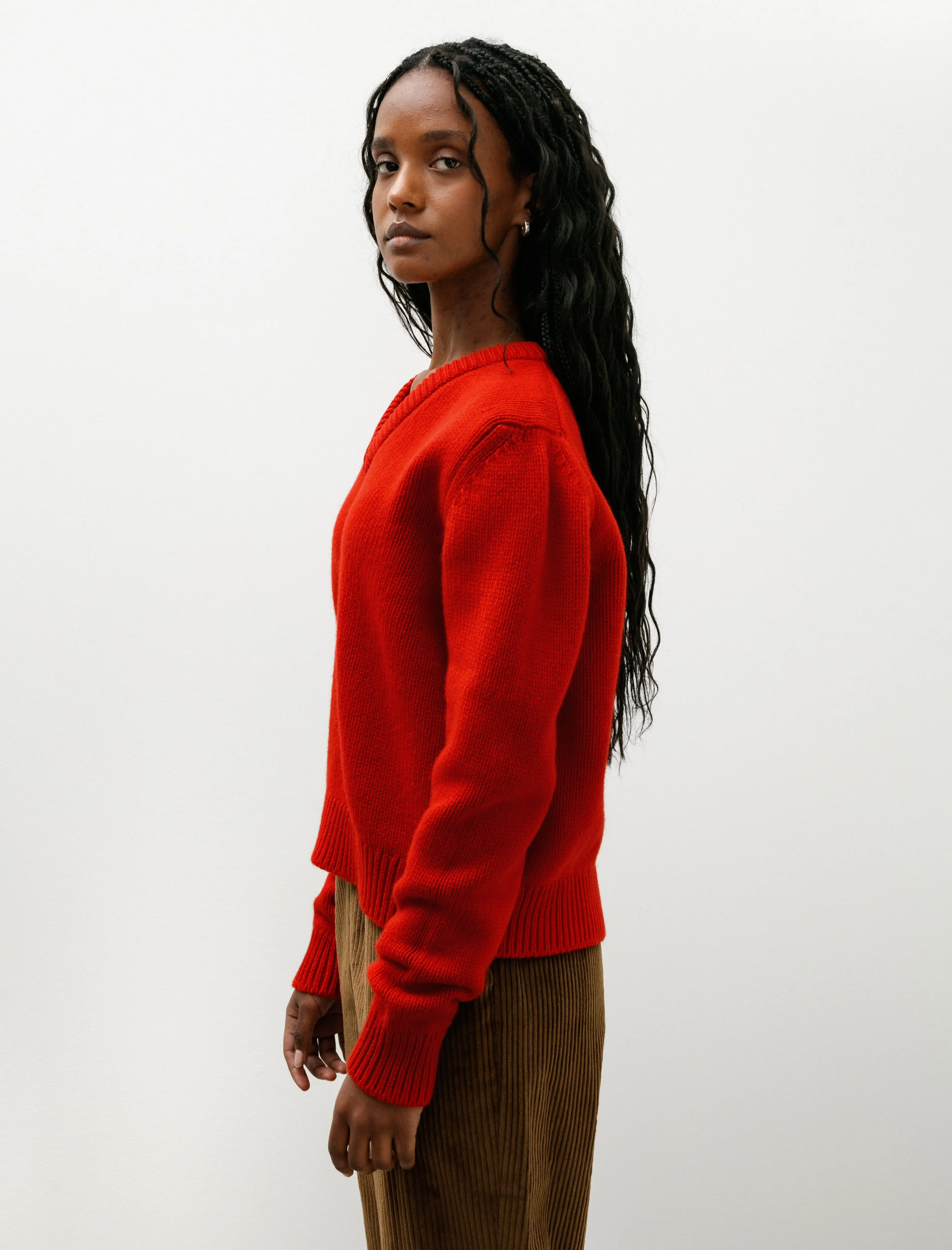 Glenn V-Neck Ruby Red sold by SHOP NEIGHBOR product image thumbnail 3