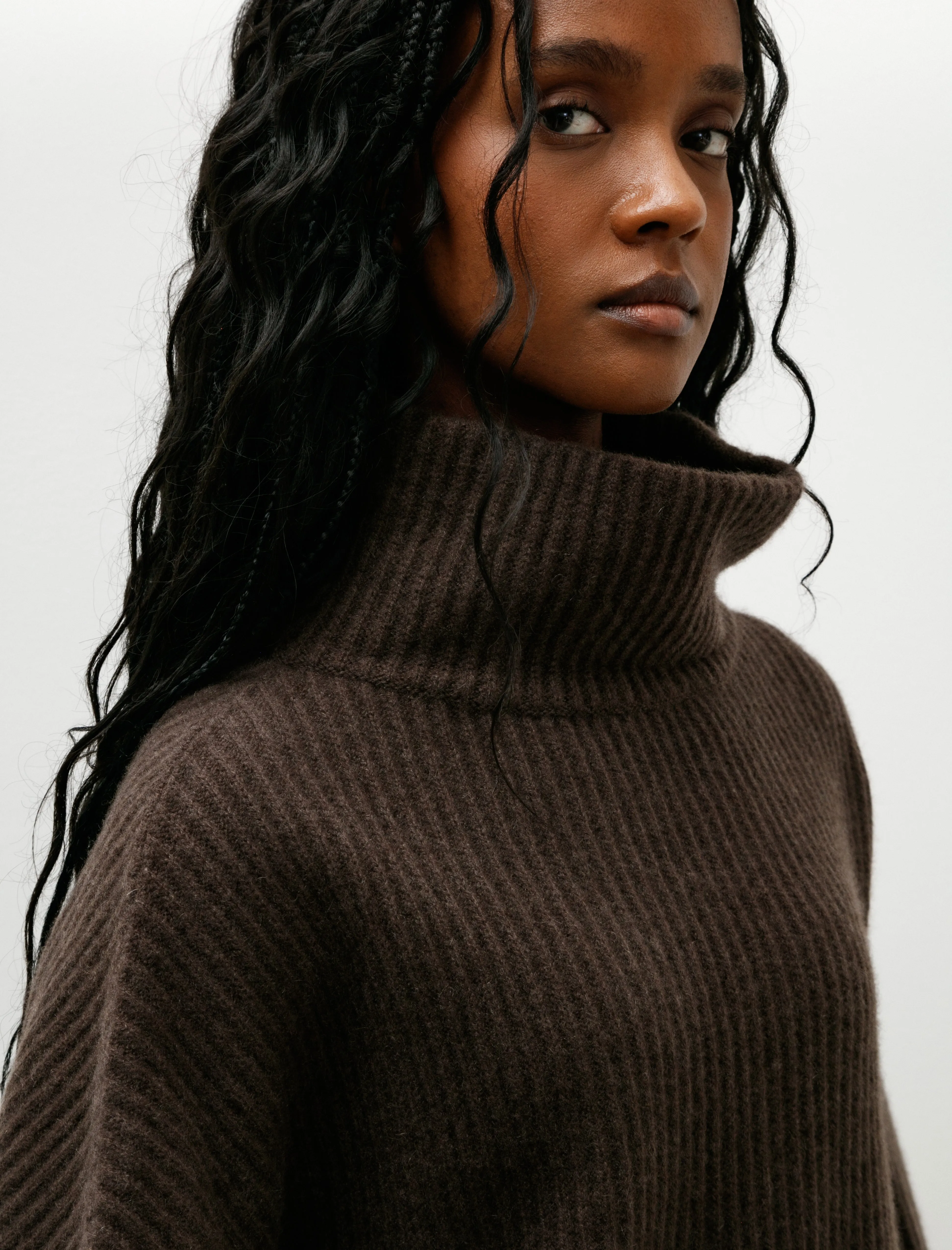 Batwing T-Neck Sweater 4 Ply Cashmere Yak sold by SHOP NEIGHBOR product image thumbnail 2