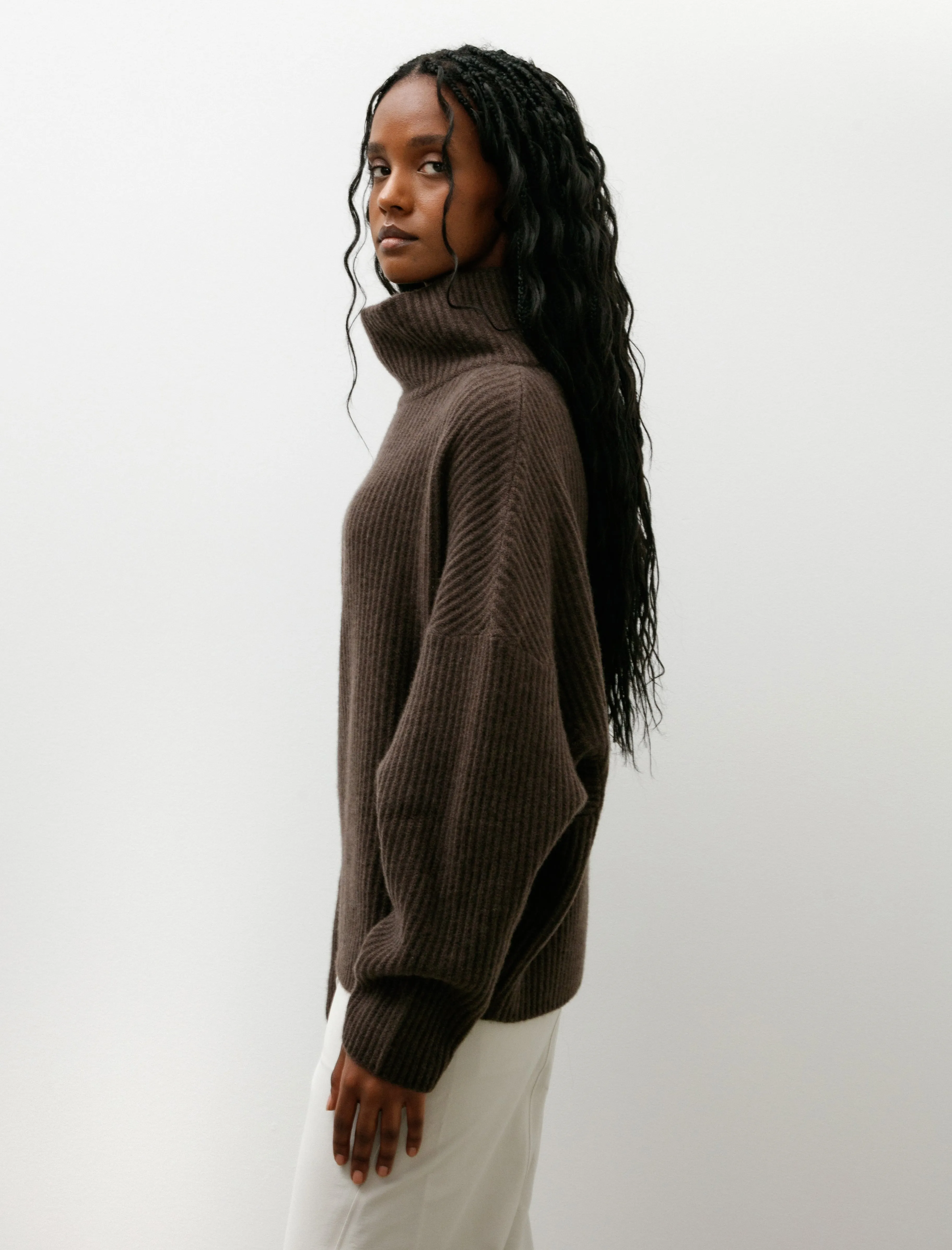 Batwing T-Neck Sweater 4 Ply Cashmere Yak sold by SHOP NEIGHBOR product image thumbnail 3