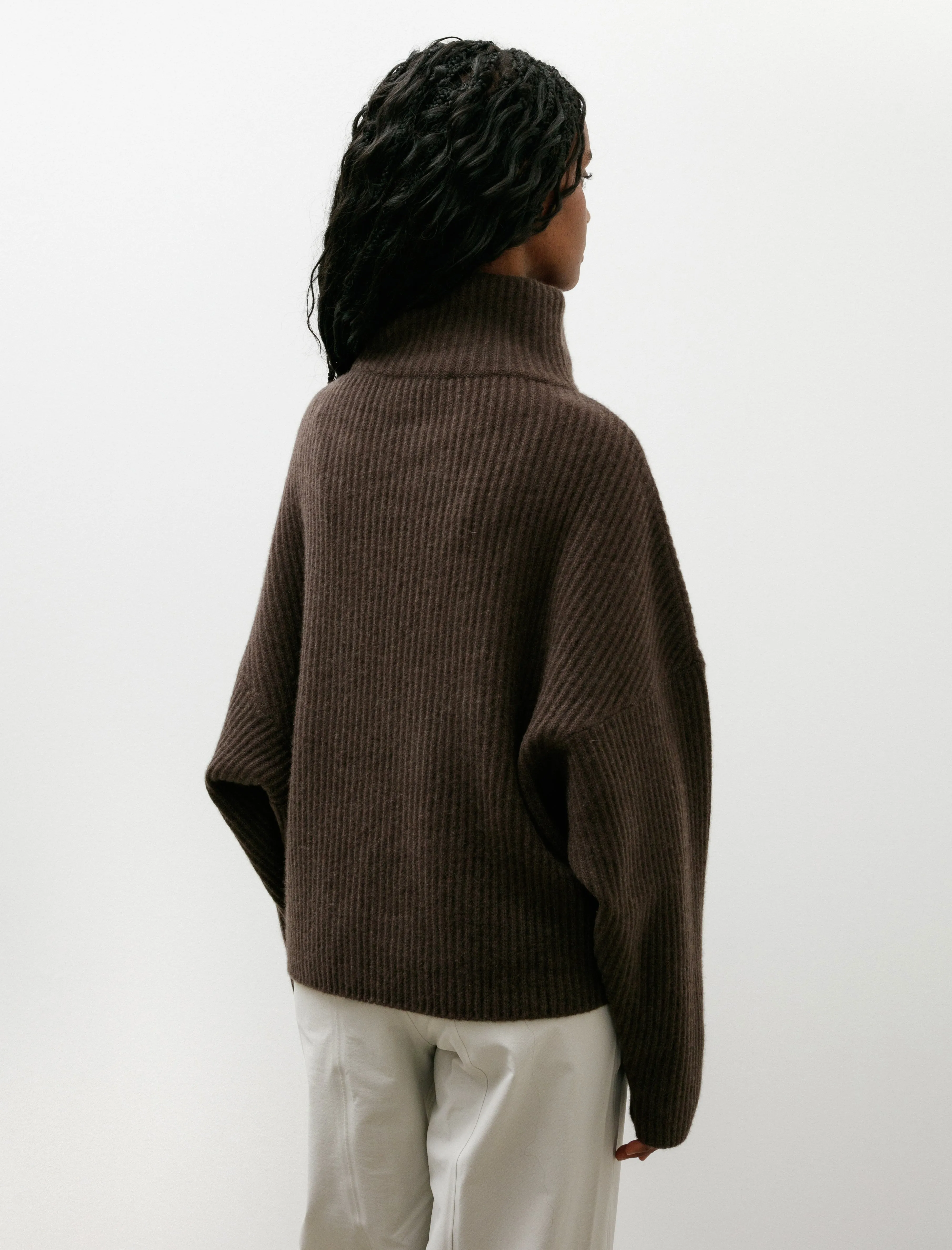 Batwing T-Neck Sweater 4 Ply Cashmere Yak sold by SHOP NEIGHBOR product image thumbnail 4