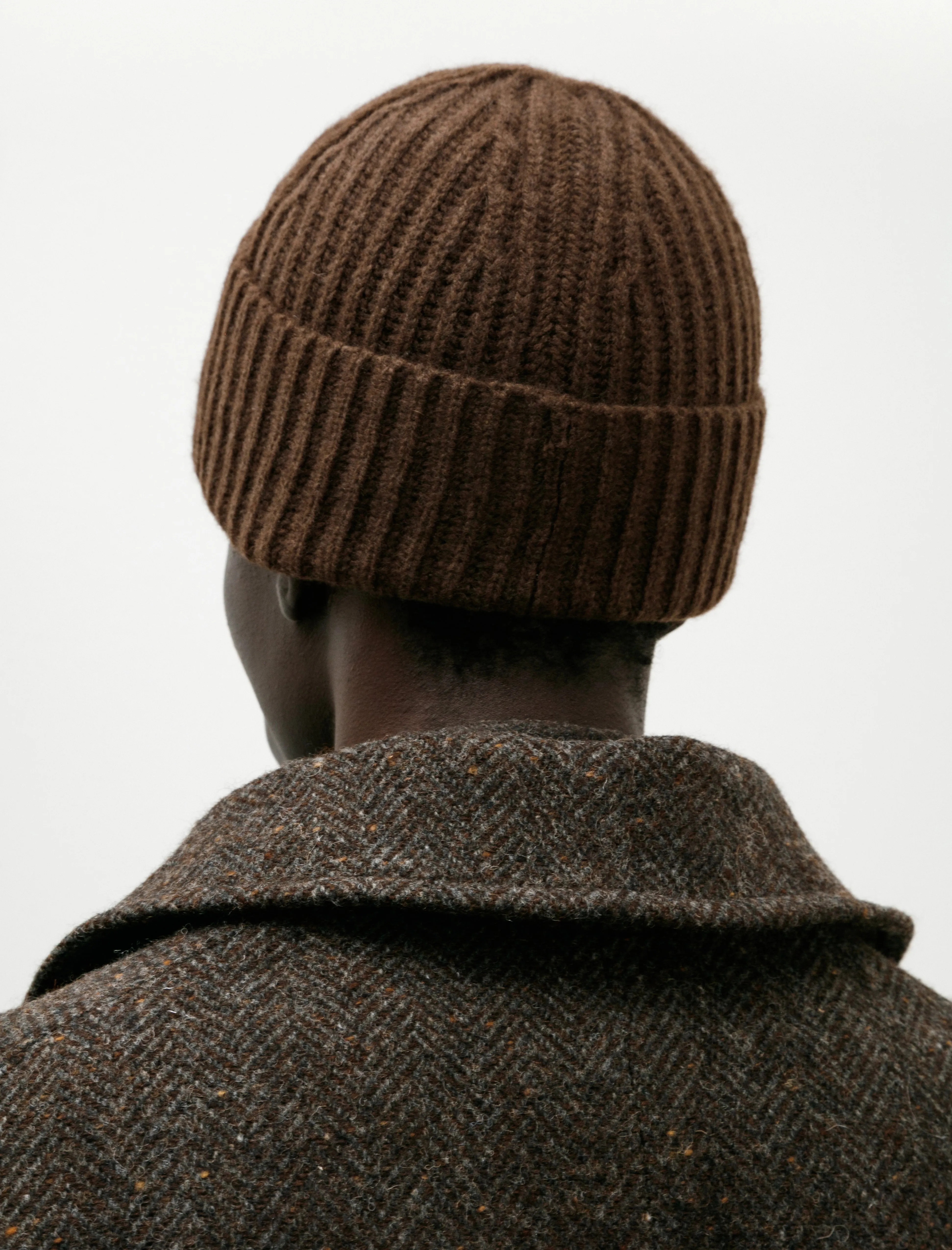 Knit Hat Undyed Yak Wool Dark Brown sold by SHOP NEIGHBOR product image thumbnail 3