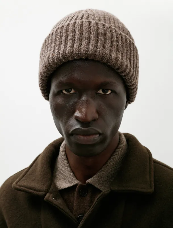 Knit Hat Cashmere Wool Tweed Light Brown sold by SHOP NEIGHBOR