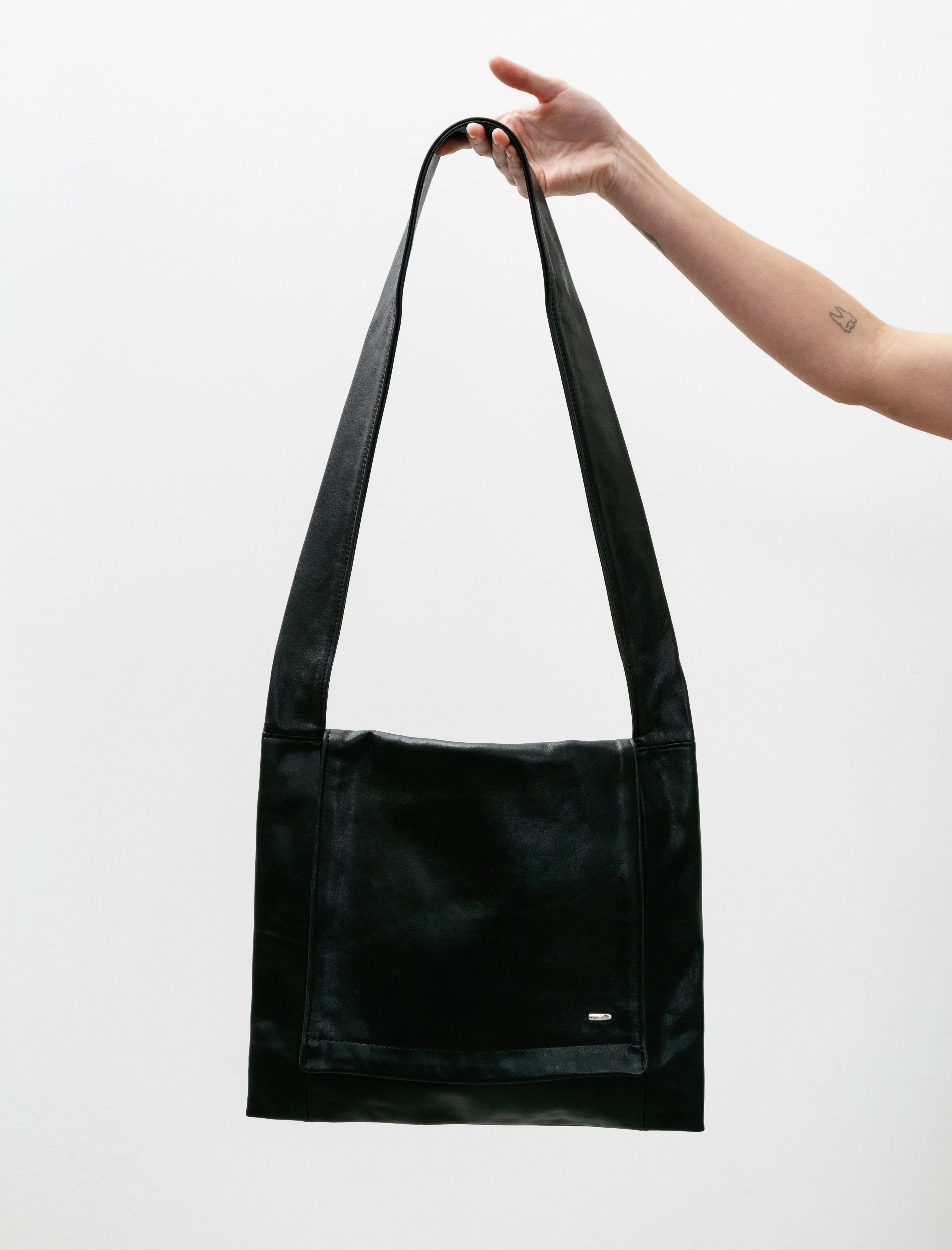 Slim Bag Malleable Black Bull Hide sold by SHOP NEIGHBOR