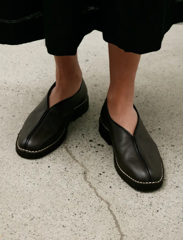 Piped Crepe Slippers Dark Brown W sold by SHOP NEIGHBOR