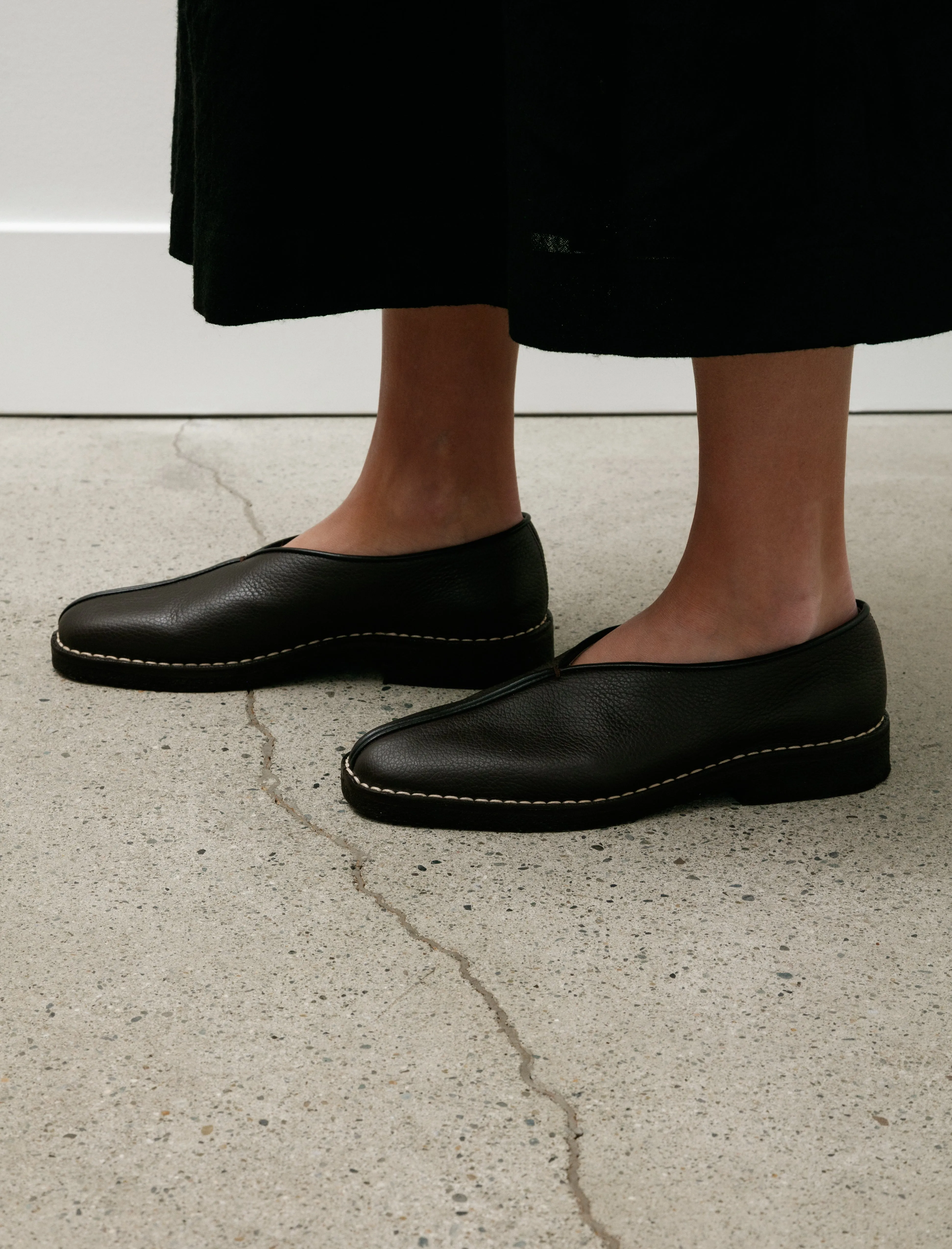 Piped Crepe Slippers Dark Brown W sold by SHOP NEIGHBOR product image thumbnail 2