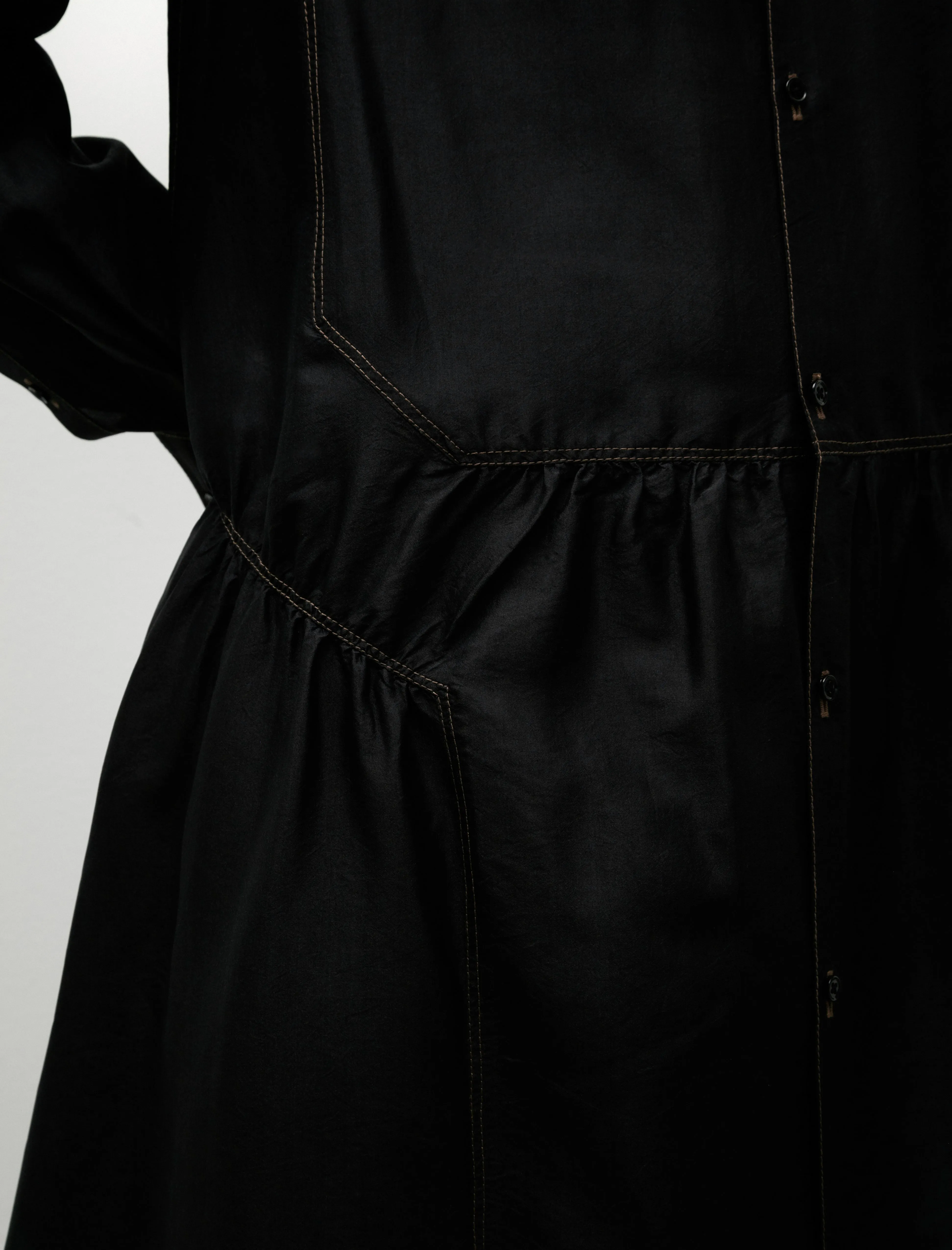 Buttoned Dress Black sold by SHOP NEIGHBOR product image thumbnail 5
