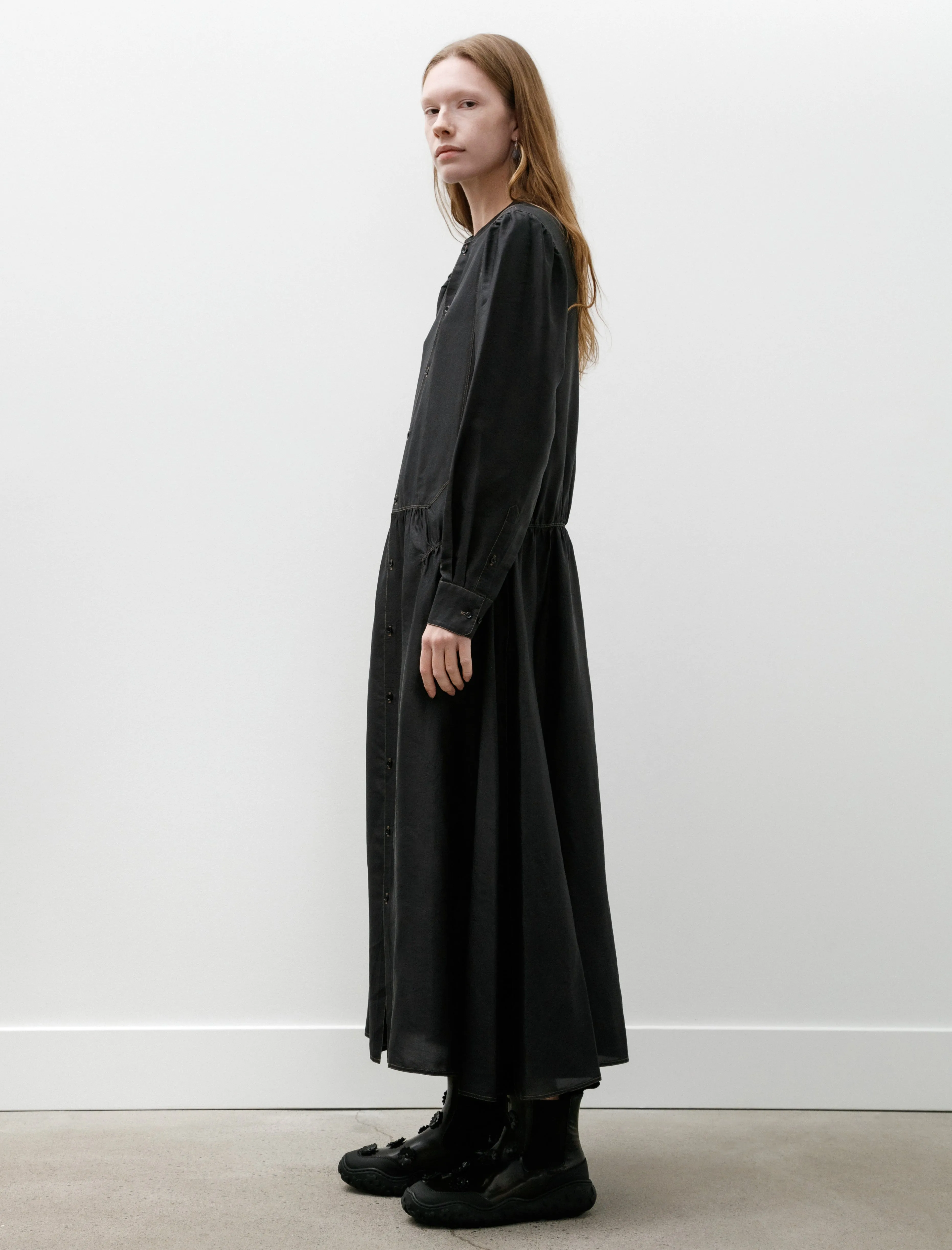 Buttoned Dress Black sold by SHOP NEIGHBOR product image thumbnail 3