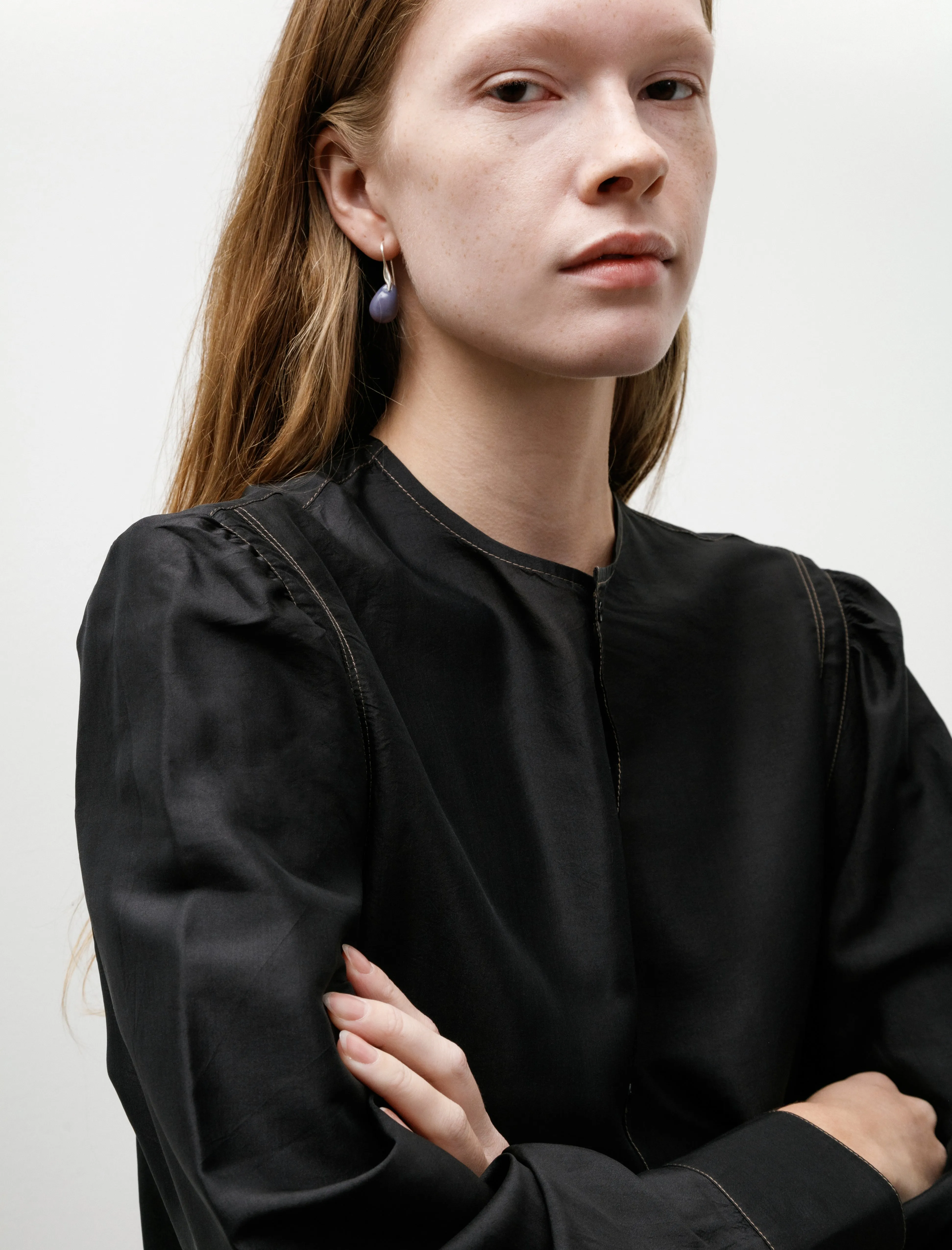 Buttoned Dress Black sold by SHOP NEIGHBOR product image thumbnail 2