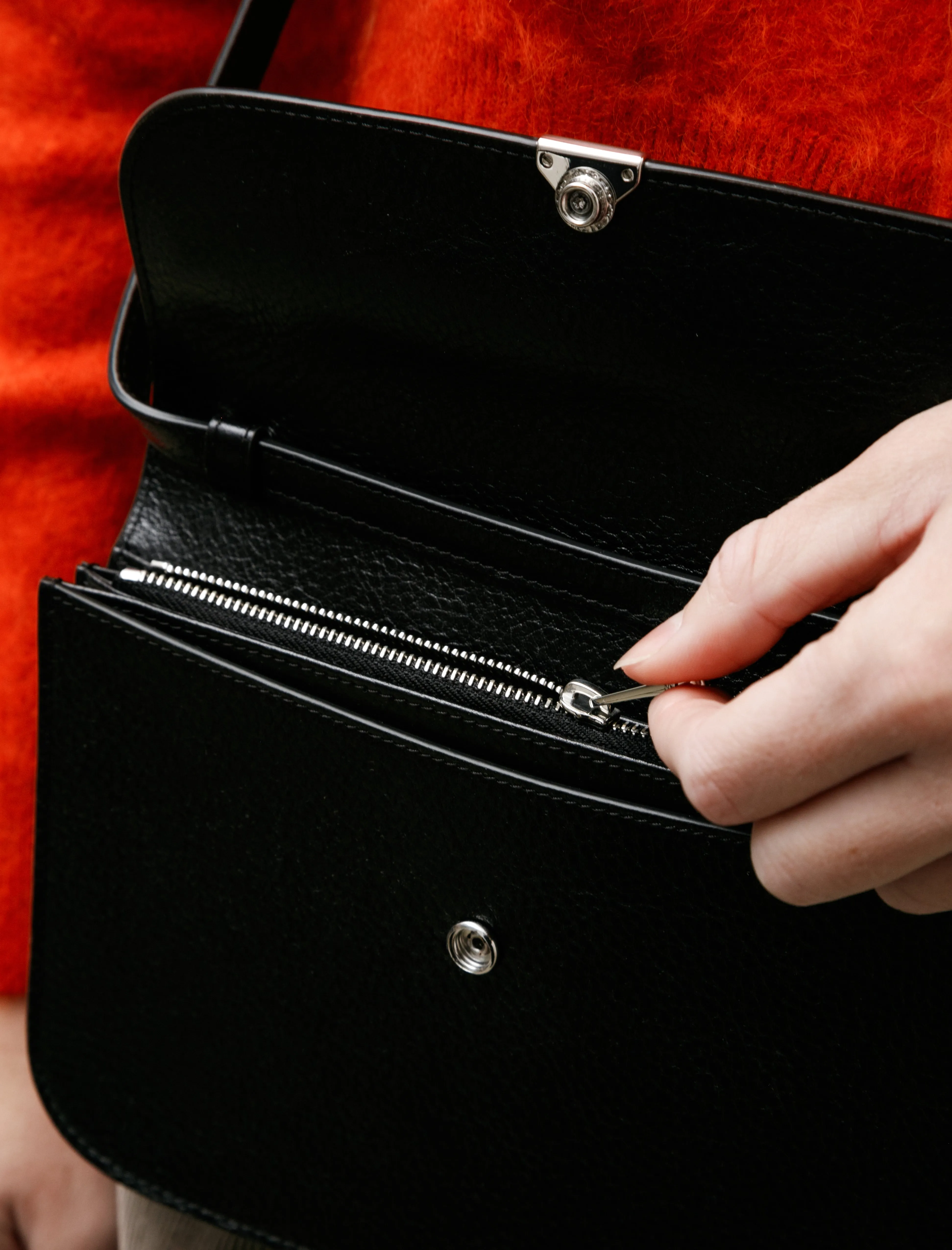 Soft Tab Wallet On Strap Black sold by SHOP NEIGHBOR product image thumbnail 3