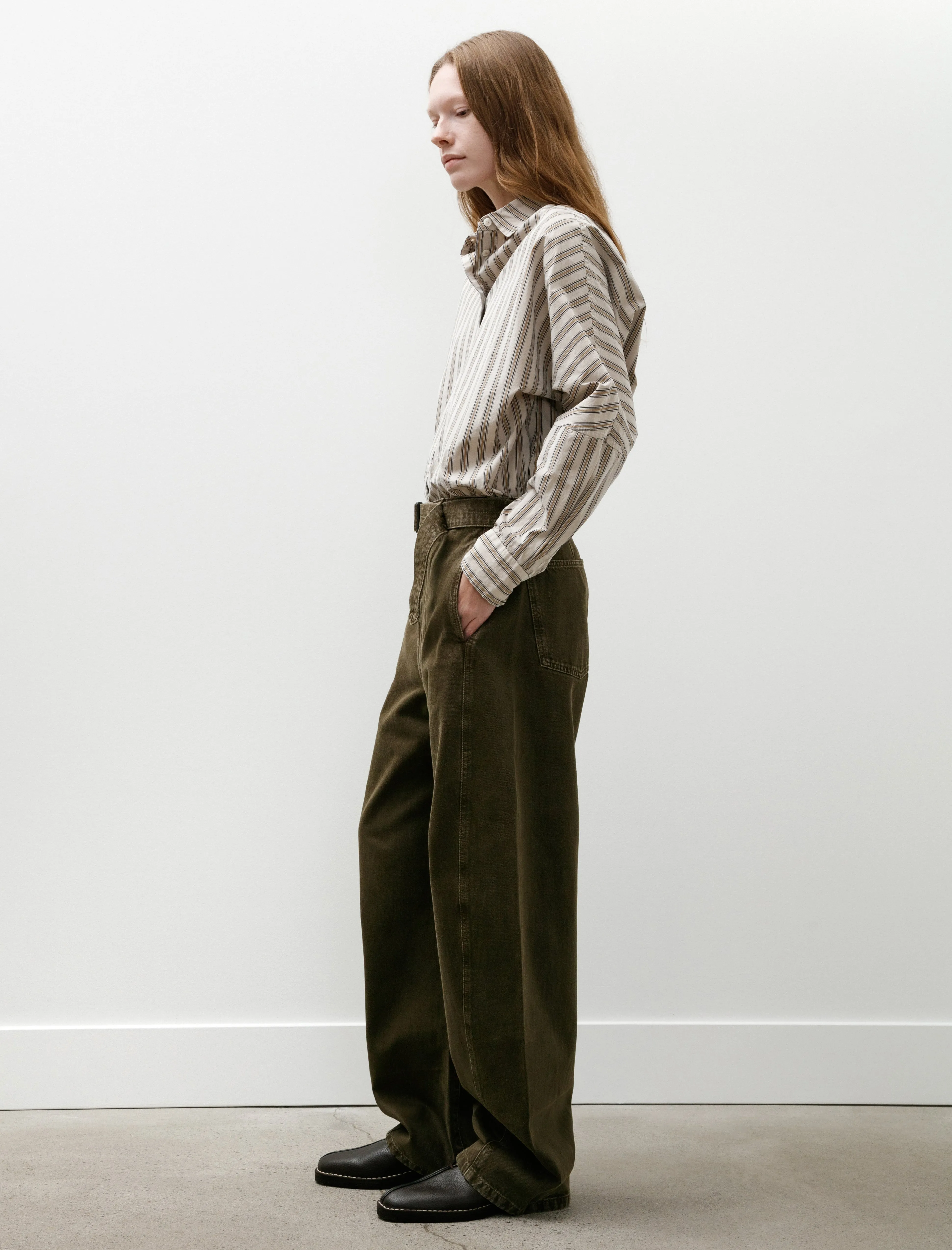 Twisted Belted Pants Moss Green sold by SHOP NEIGHBOR product image thumbnail 3