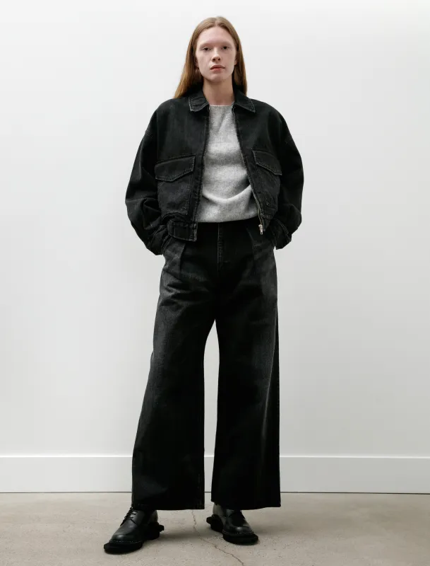 Selvage Denim Zip Jacket Black Dark Fade sold by SHOP NEIGHBOR