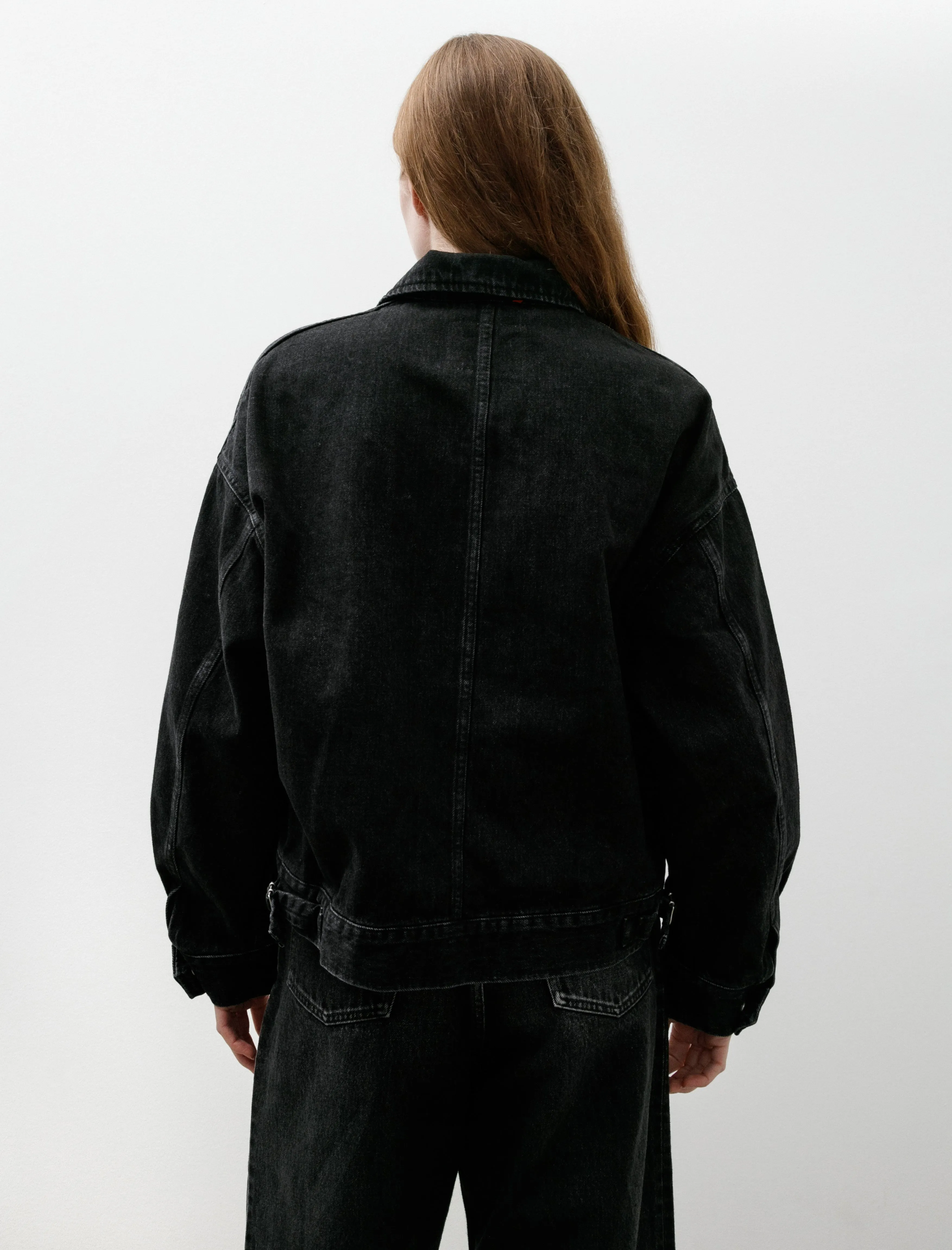Selvage Denim Zip Jacket Black Dark Fade sold by SHOP NEIGHBOR product image thumbnail 5