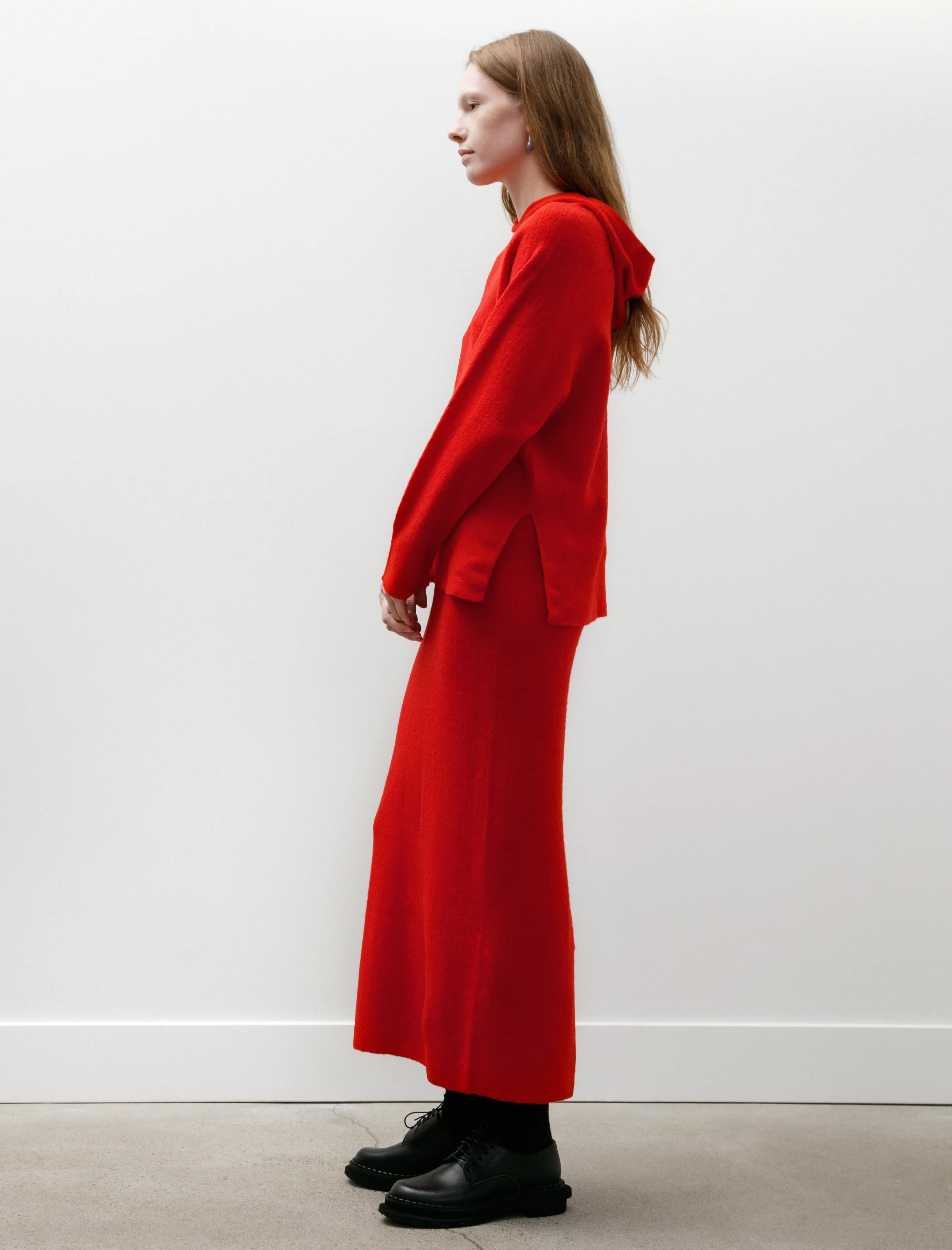 Bouclé Knit Skirt Red sold by SHOP NEIGHBOR product image thumbnail 3