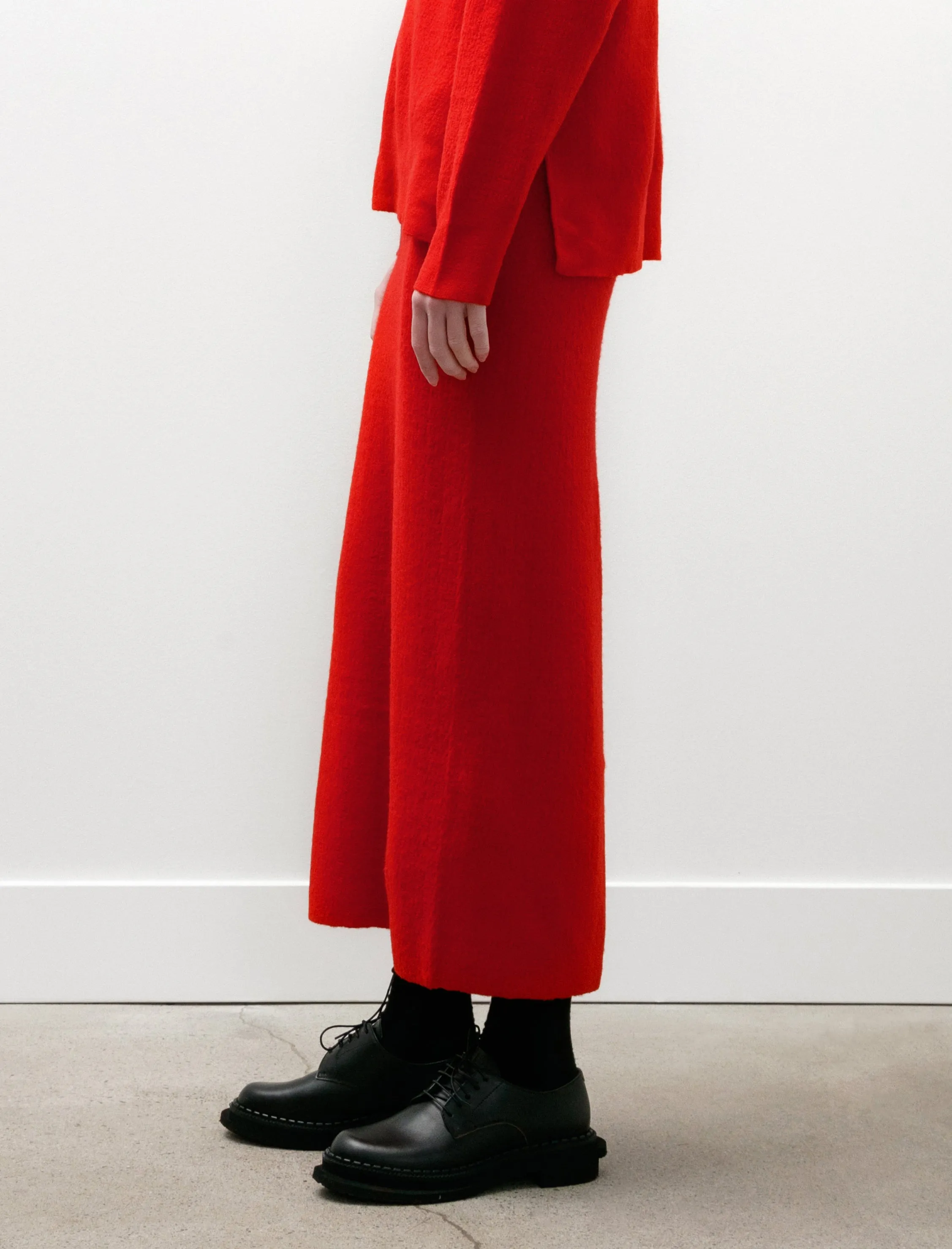 Bouclé Knit Skirt Red sold by SHOP NEIGHBOR product image thumbnail 4