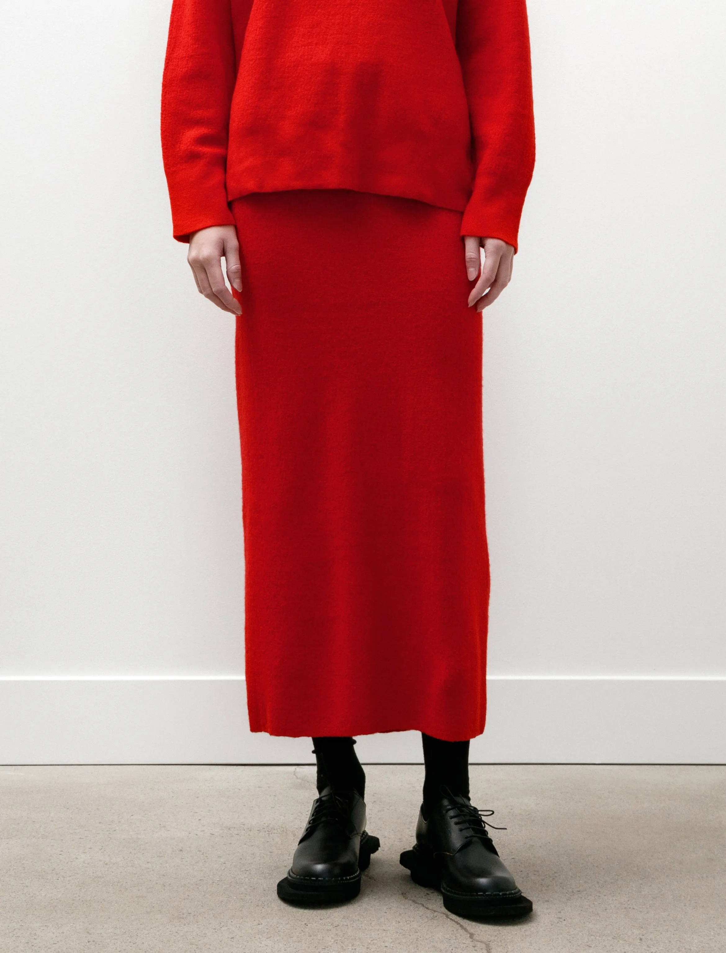 Bouclé Knit Skirt Red sold by SHOP NEIGHBOR product image thumbnail 2