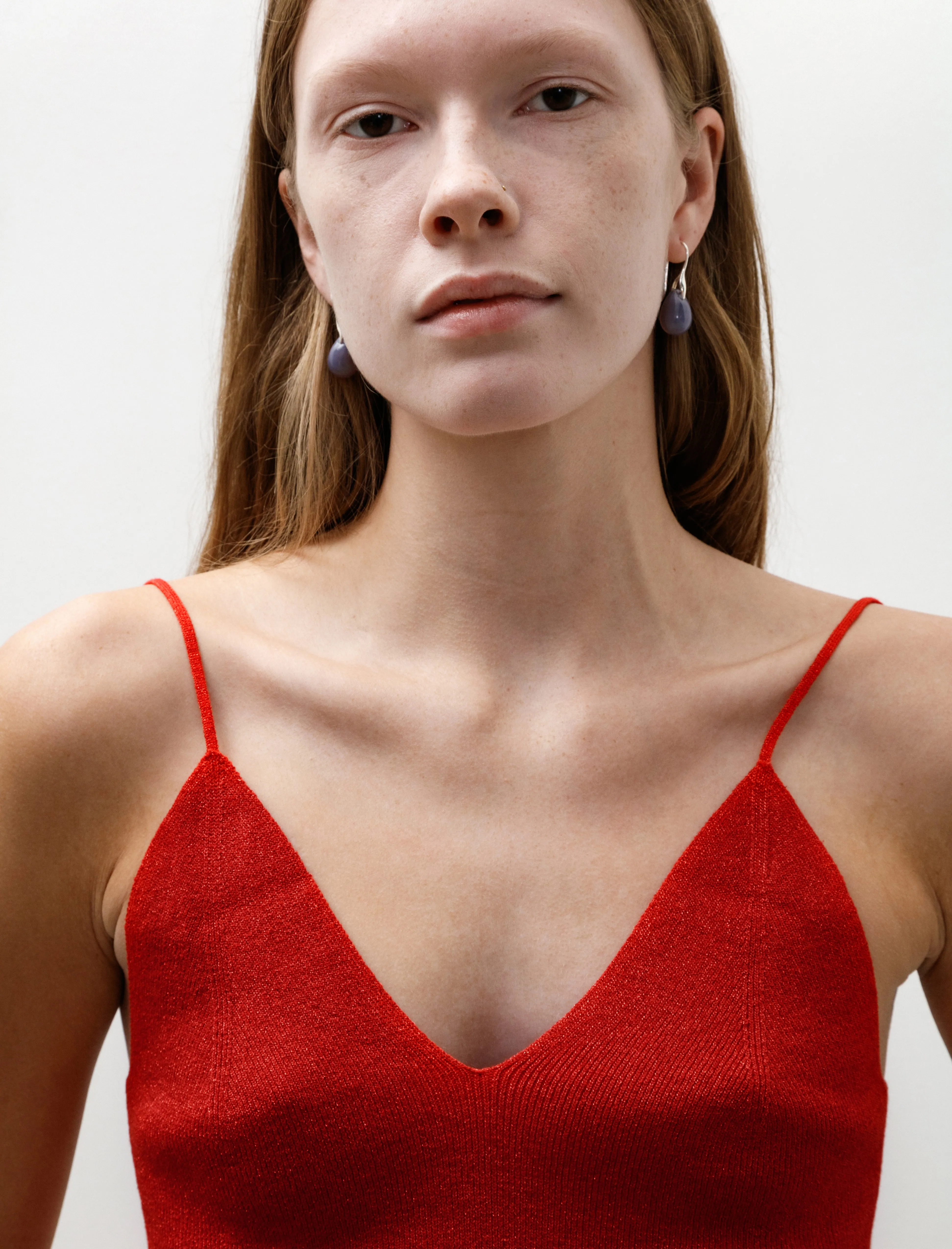 Glitter Ribbed Camisole Red sold by SHOP NEIGHBOR product image thumbnail 2