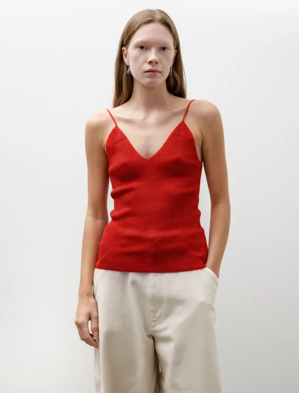 Glitter Ribbed Camisole Red sold by SHOP NEIGHBOR