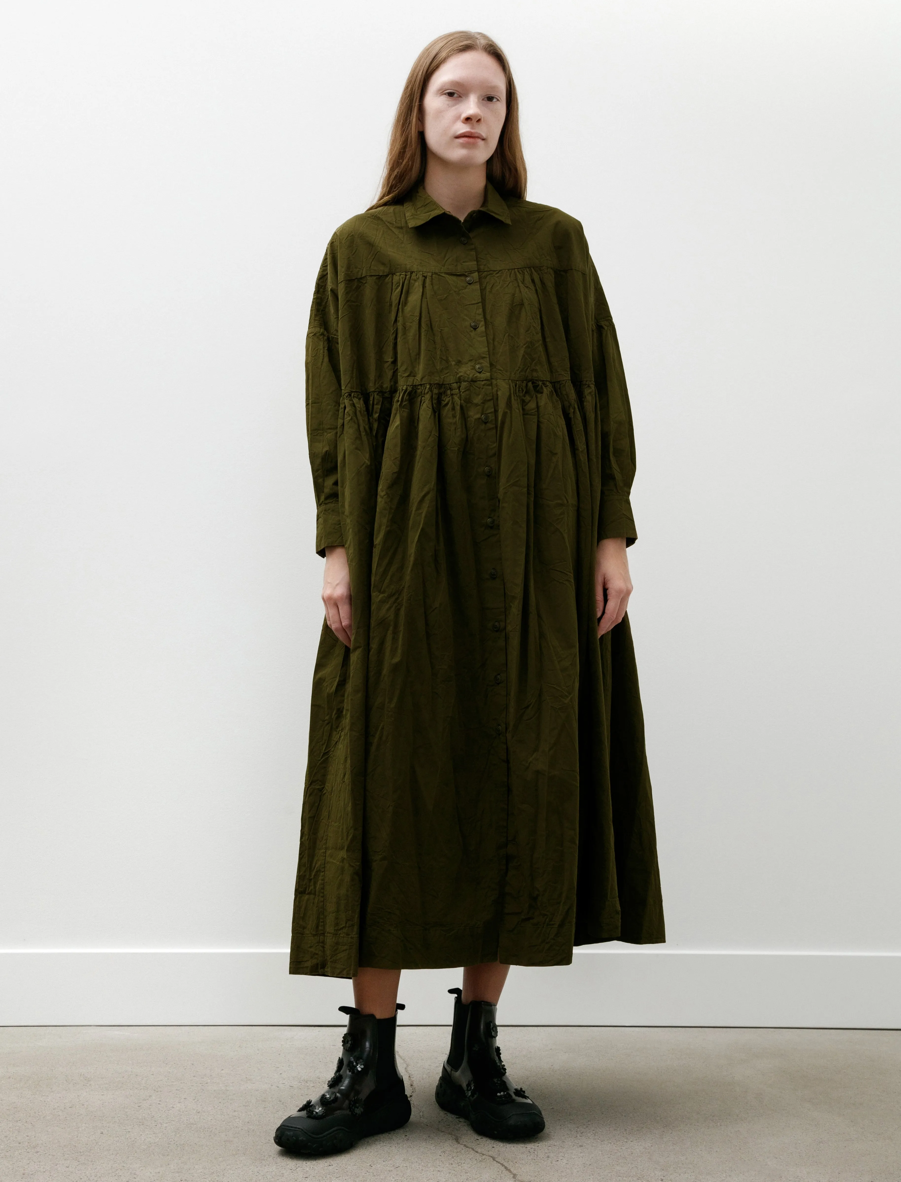 Square Long Sleeve Dress Green Lake sold by SHOP NEIGHBOR