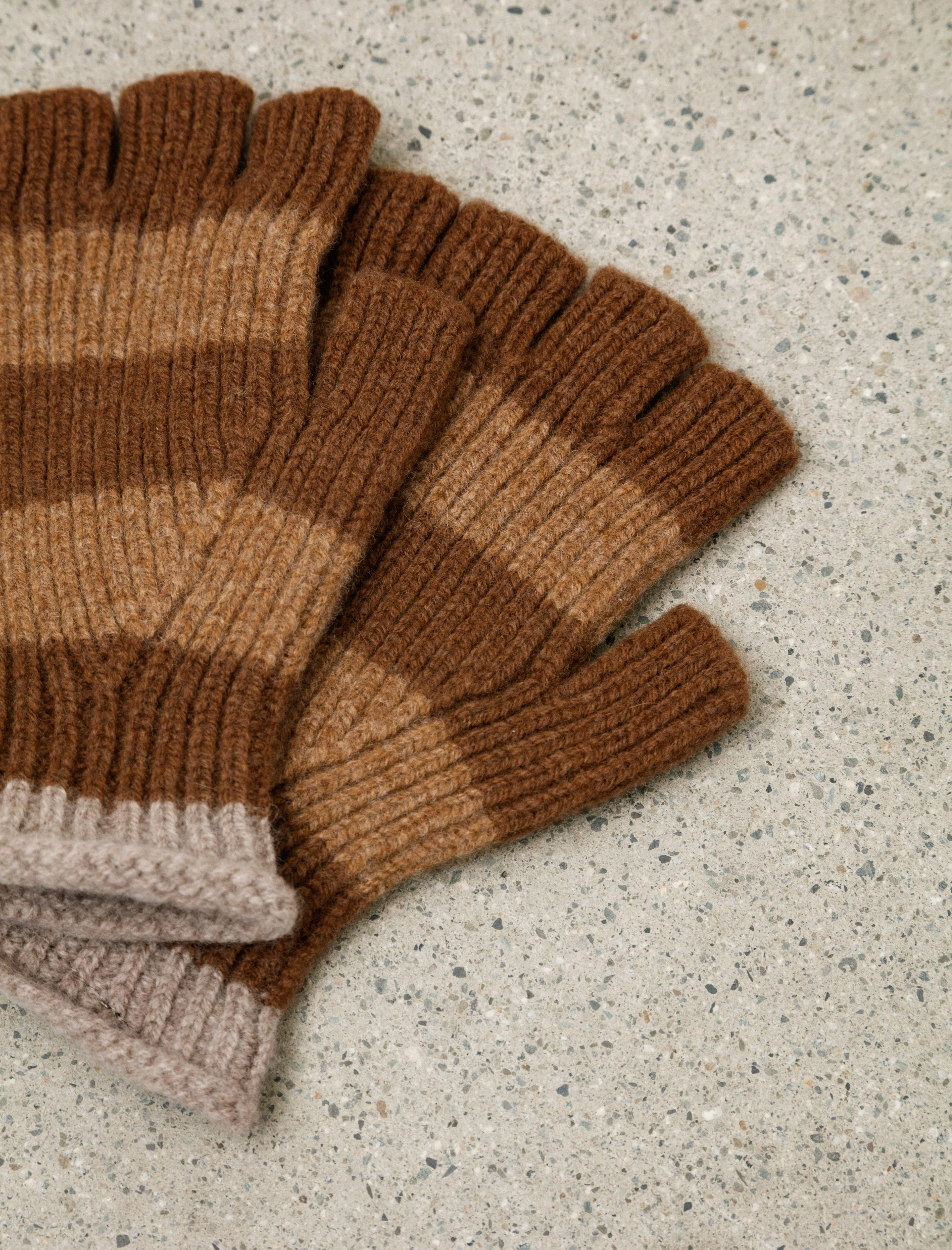 Striped No Finger Gloves Wood sold by SHOP NEIGHBOR product image thumbnail 3