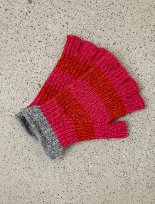Striped No Finger Gloves Mixed Up sold by SHOP NEIGHBOR