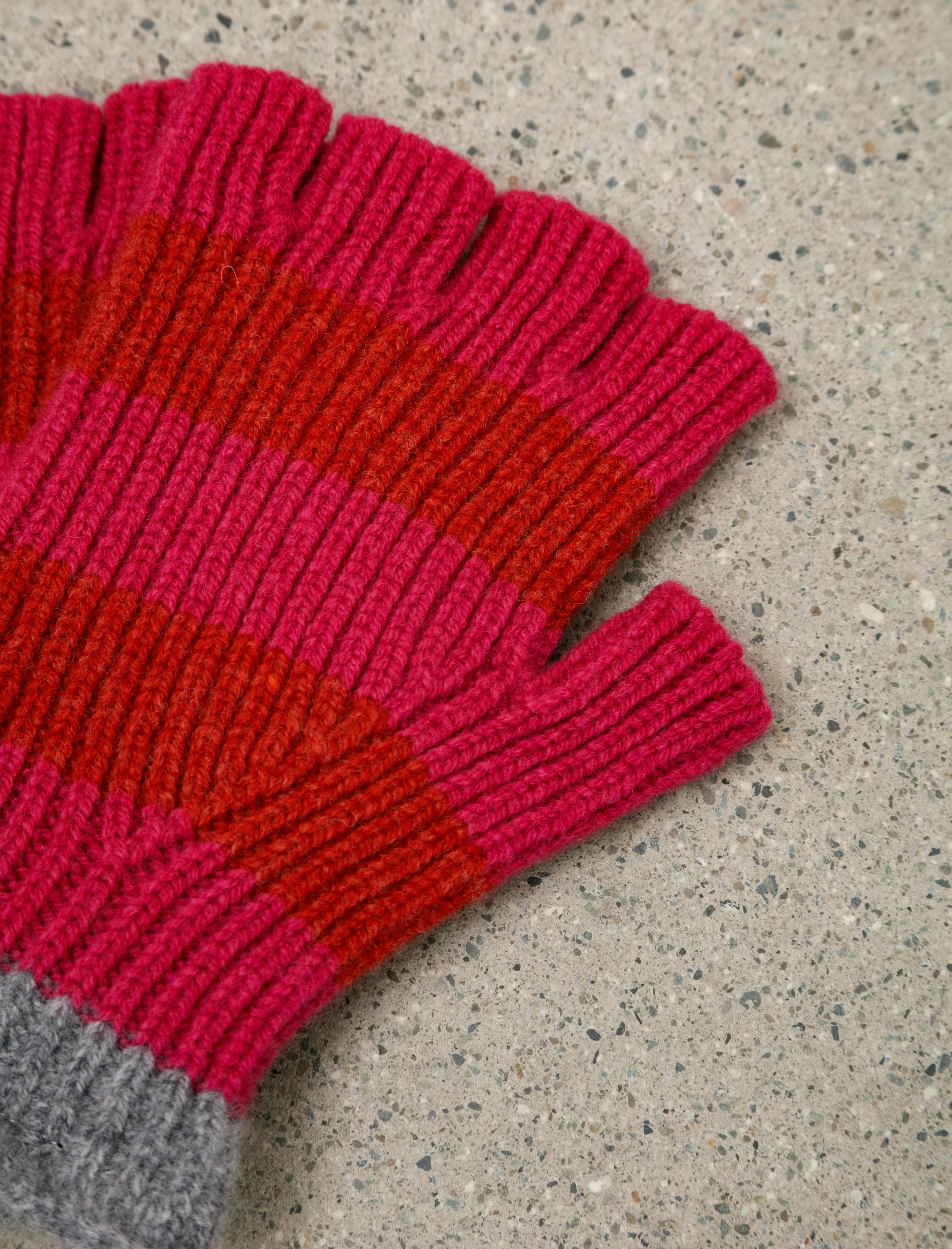Striped No Finger Gloves Mixed Up sold by SHOP NEIGHBOR product image thumbnail 3