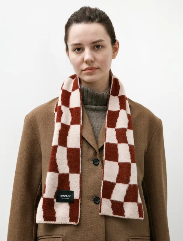 Mini Checkerboard Scarf Rust sold by SHOP NEIGHBOR