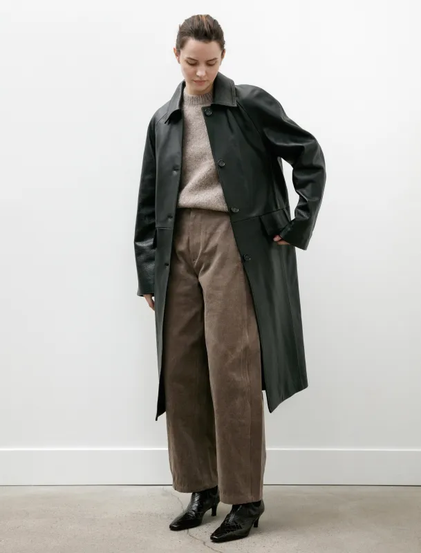 Raglan Leather Coat Black sold by SHOP NEIGHBOR