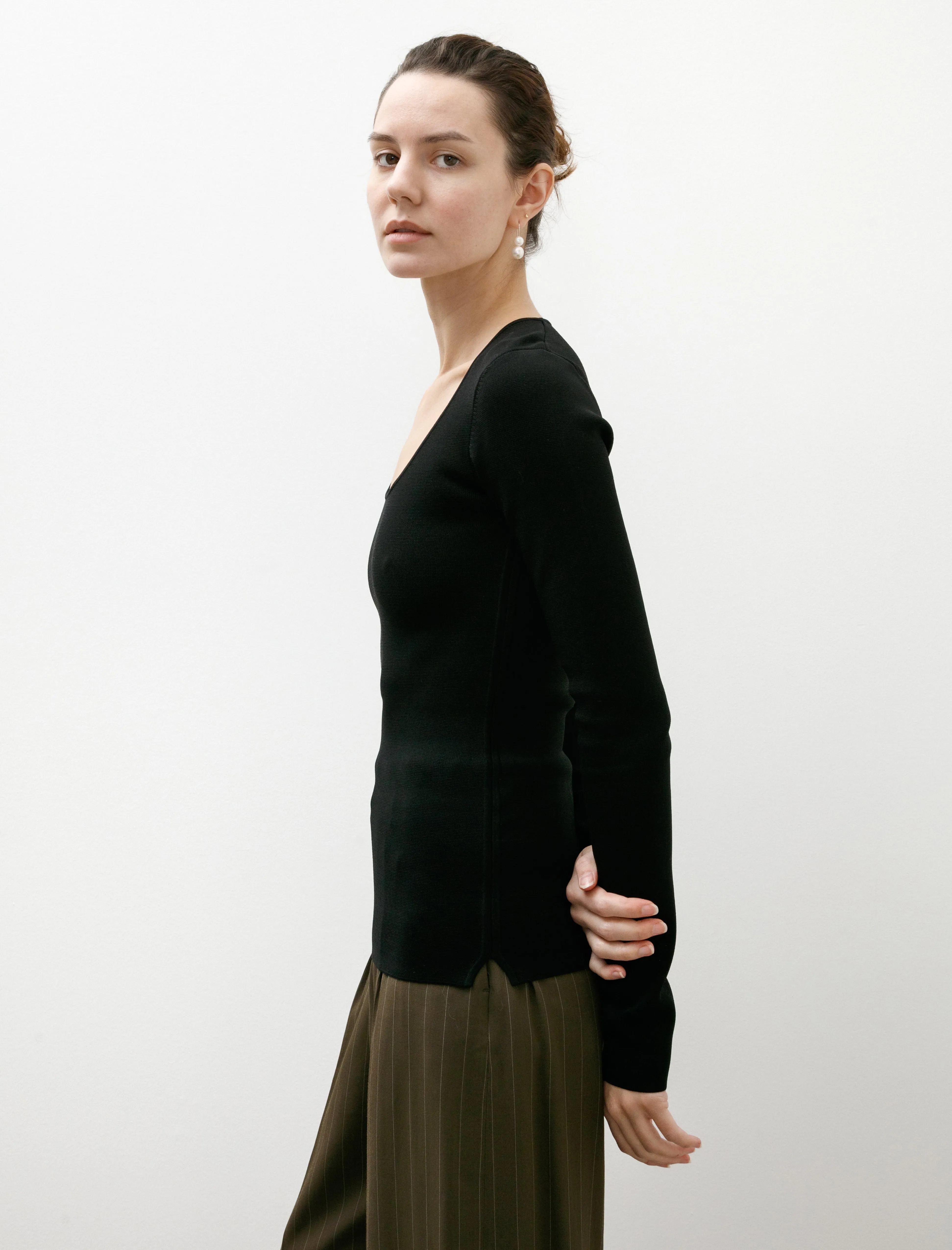 Compact Knit Top Black sold by SHOP NEIGHBOR product image thumbnail 3