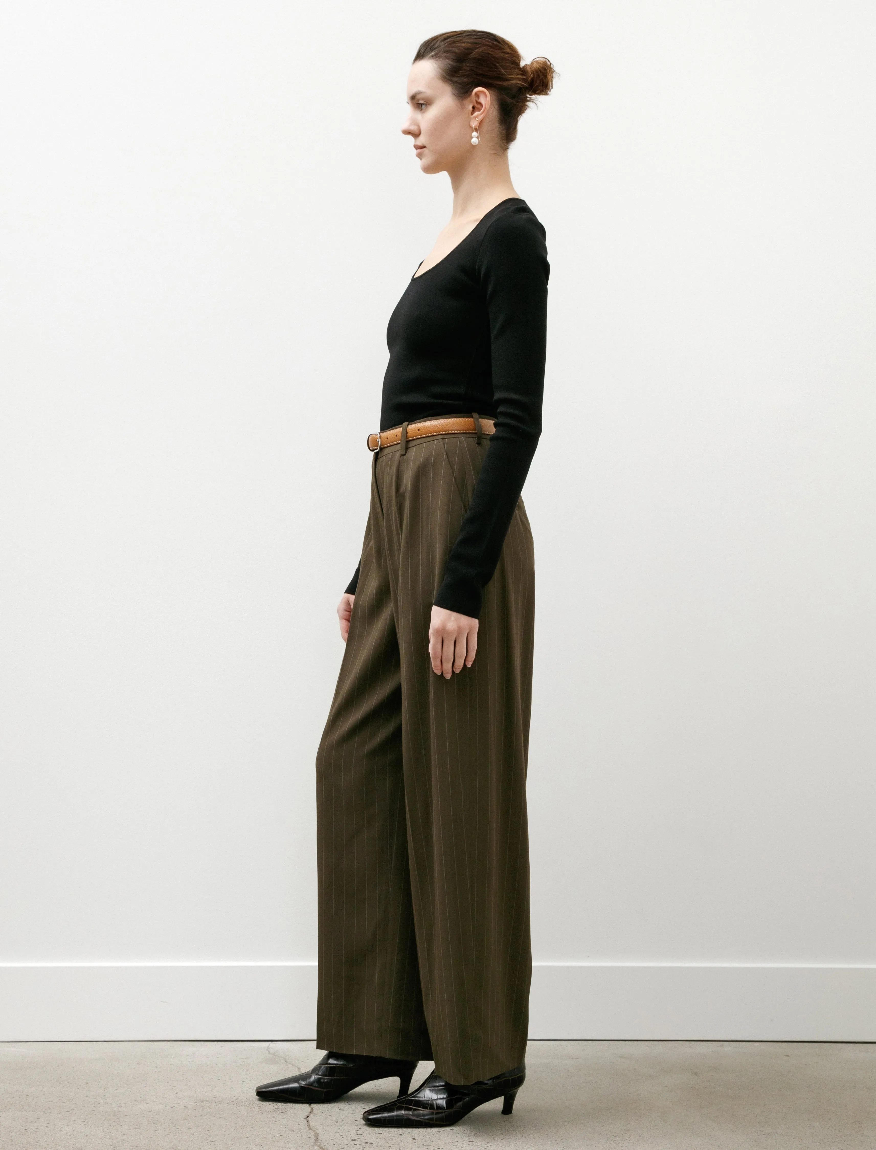 Wide Pinstriped Trouser Pepper sold by SHOP NEIGHBOR product image thumbnail 2