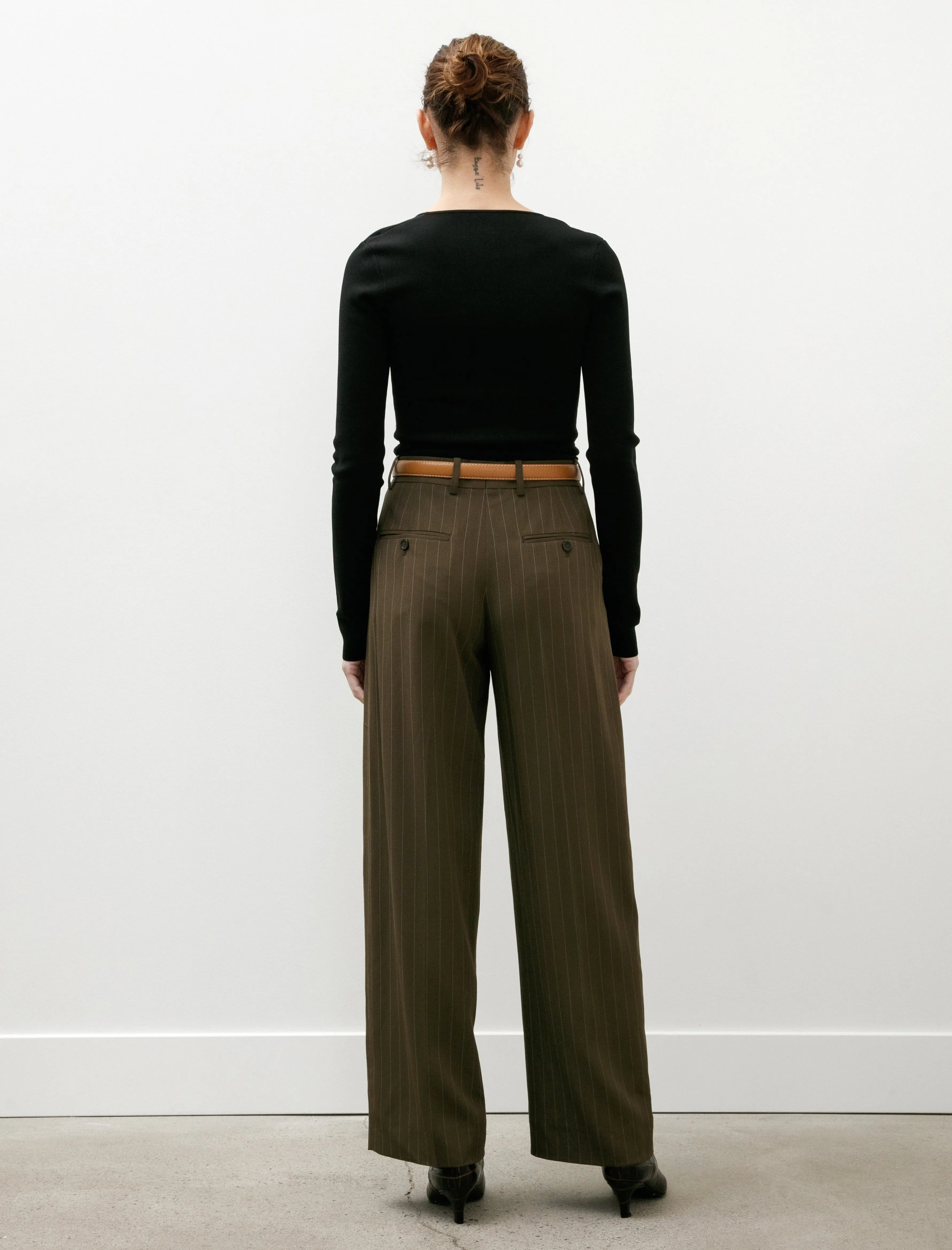 Wide Pinstriped Trouser Pepper sold by SHOP NEIGHBOR product image thumbnail 3