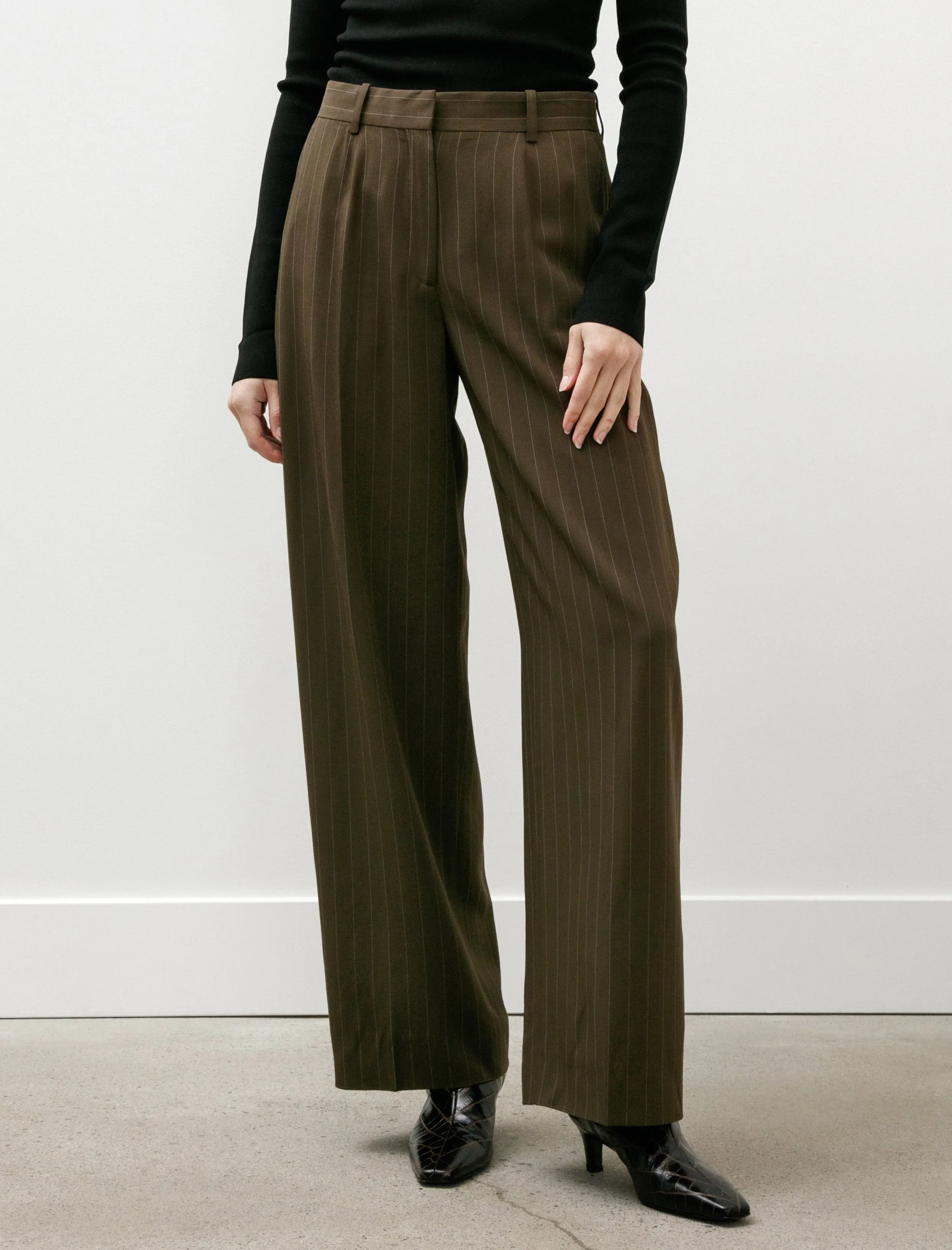 Wide Pinstriped Trouser Pepper sold by SHOP NEIGHBOR product image thumbnail 4