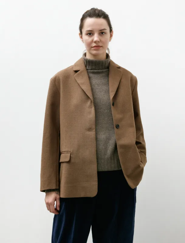 British Wool Andie Blazer Tobacco sold by SHOP NEIGHBOR