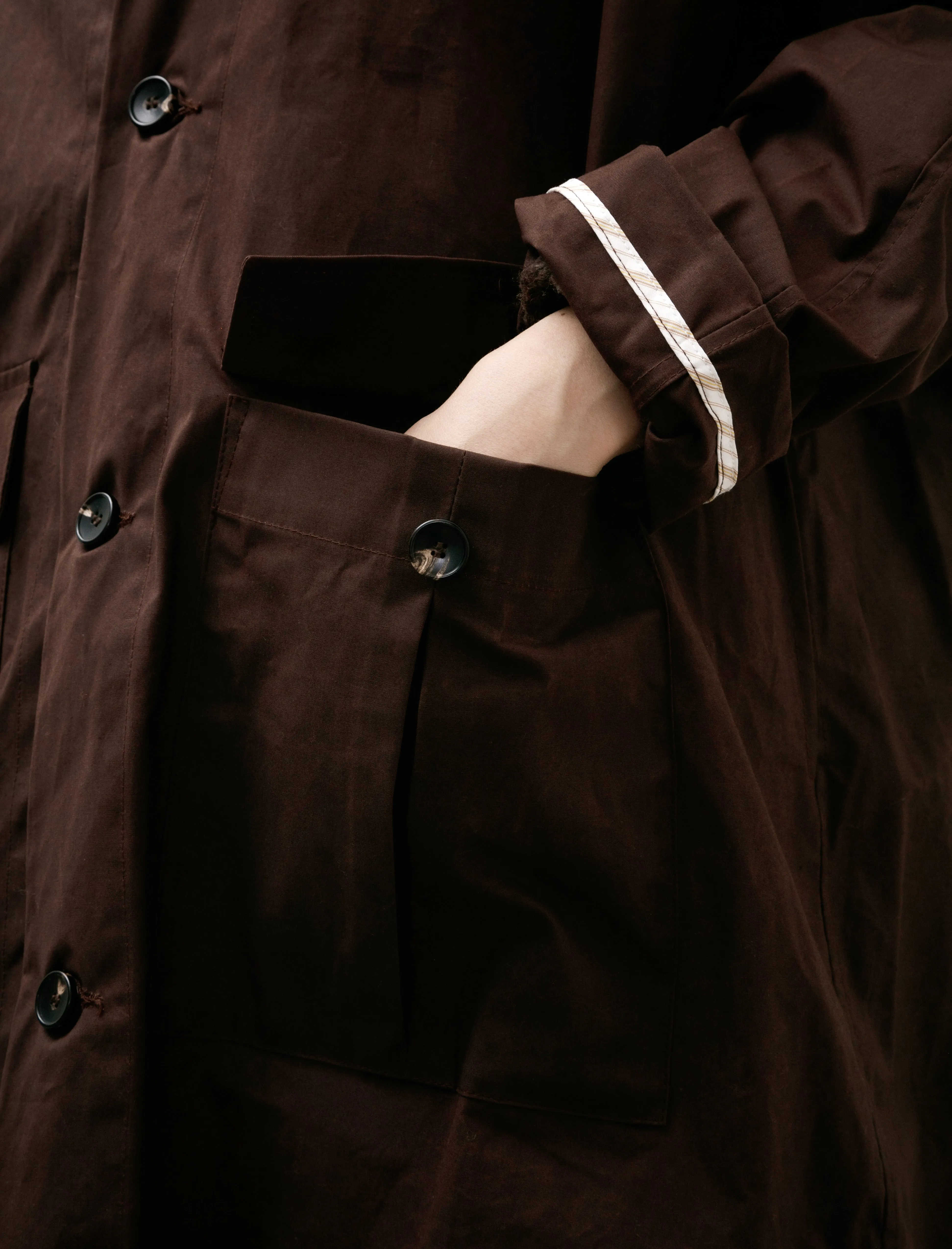 British Dry Oilskin Arlo Mac Mulberry sold by SHOP NEIGHBOR product image thumbnail 5