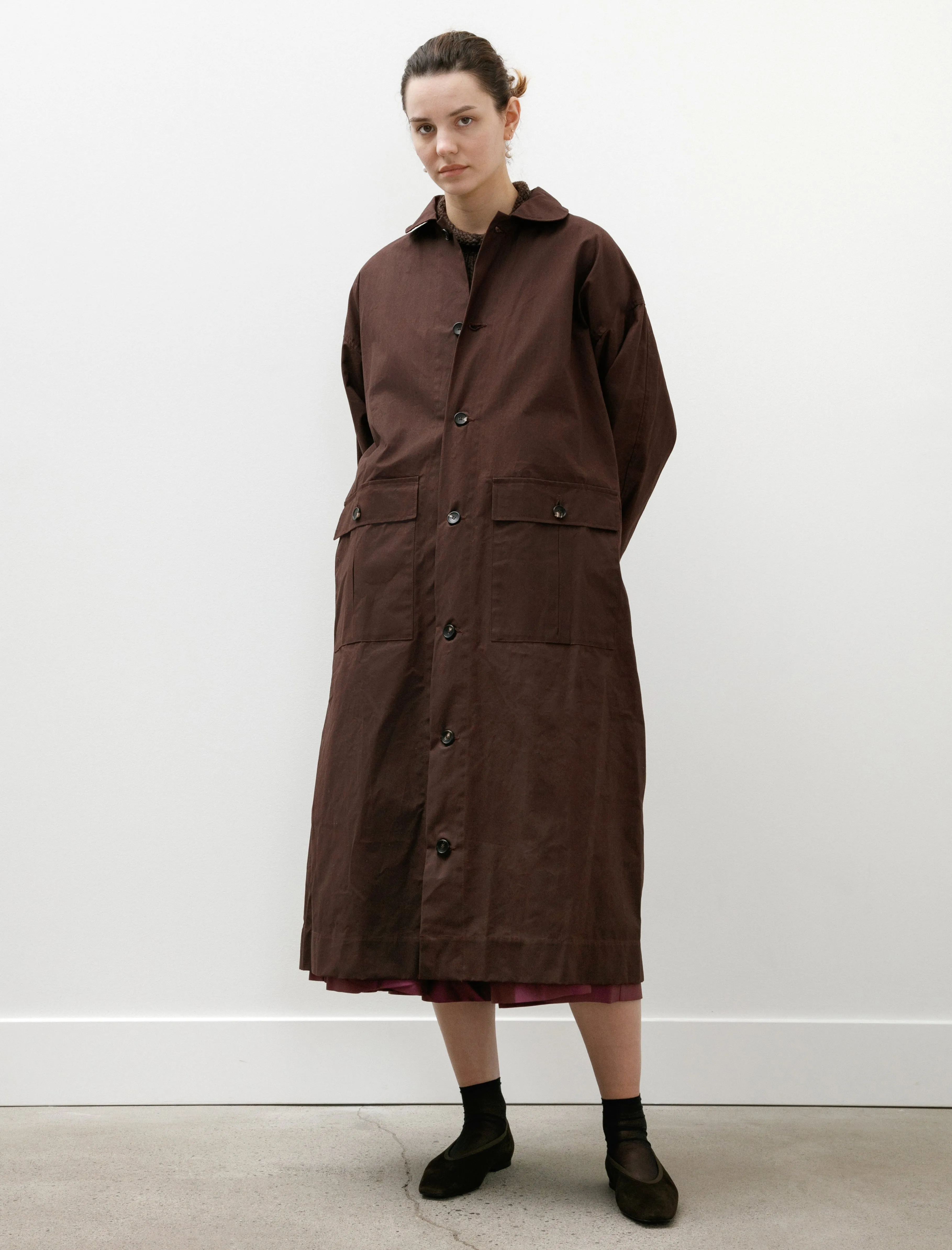 British Dry Oilskin Arlo Mac Mulberry sold by SHOP NEIGHBOR product image thumbnail 2