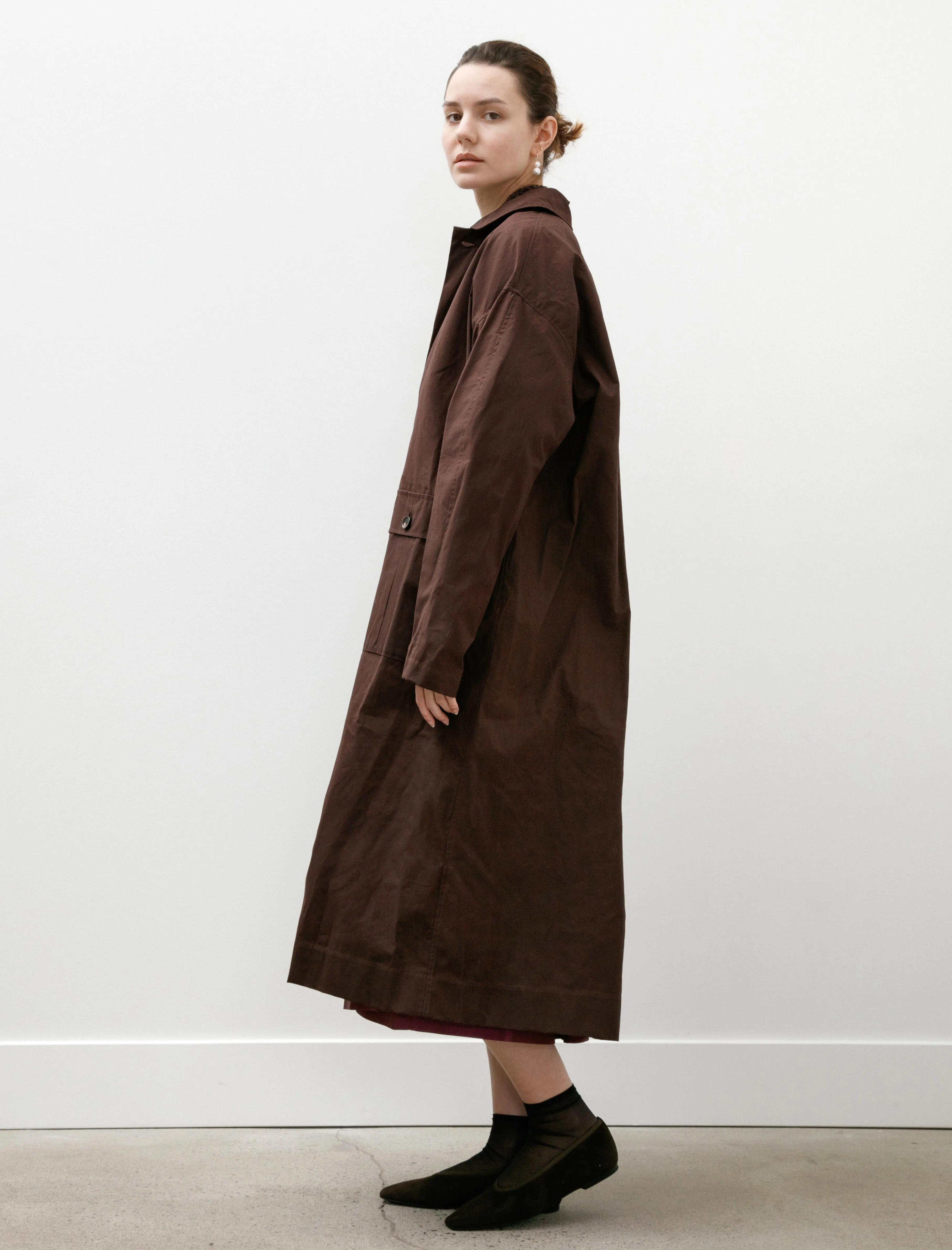 British Dry Oilskin Arlo Mac Mulberry sold by SHOP NEIGHBOR product image thumbnail 3