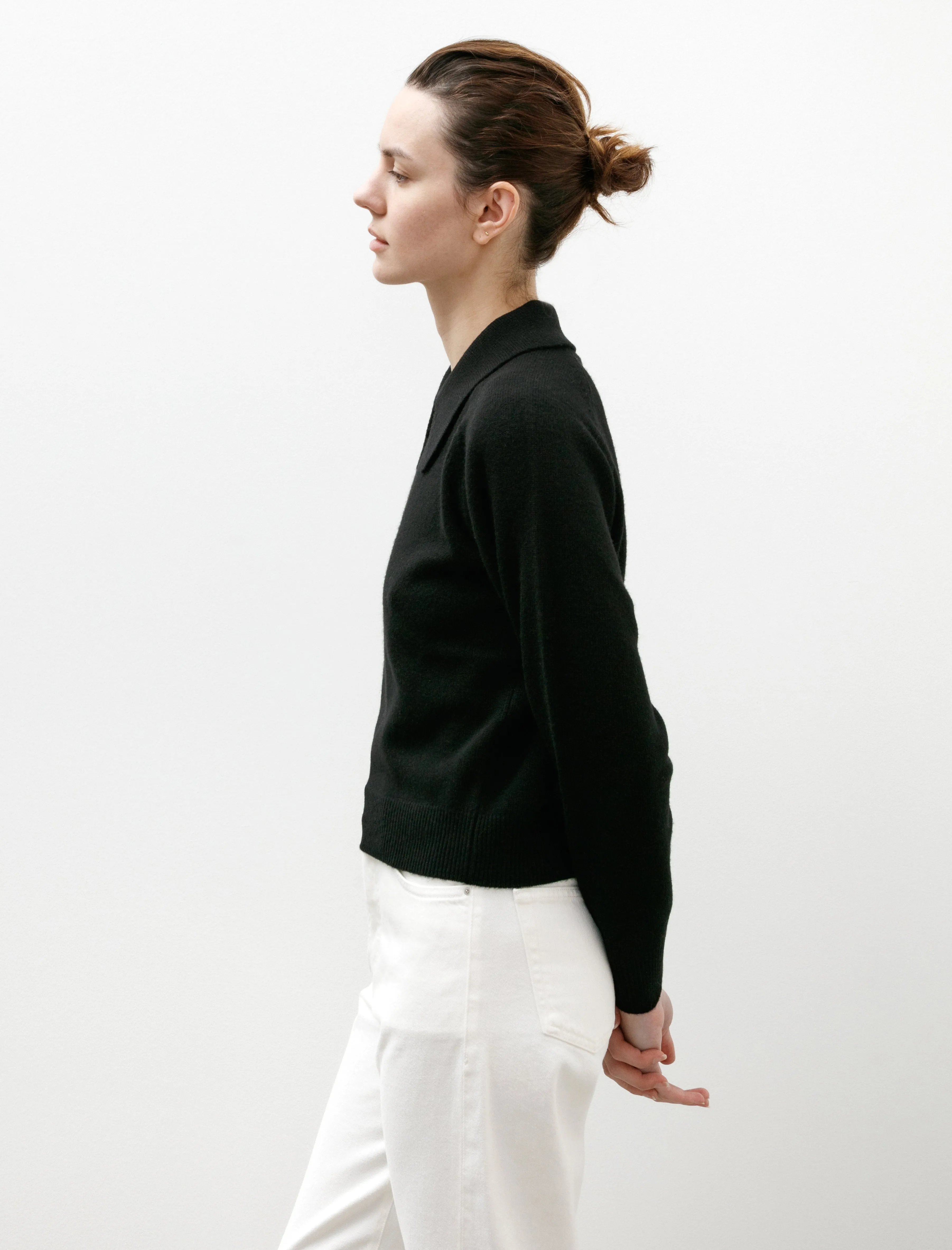 Large Collared Jumper Soft Spun Wool Black sold by SHOP NEIGHBOR product image thumbnail 3