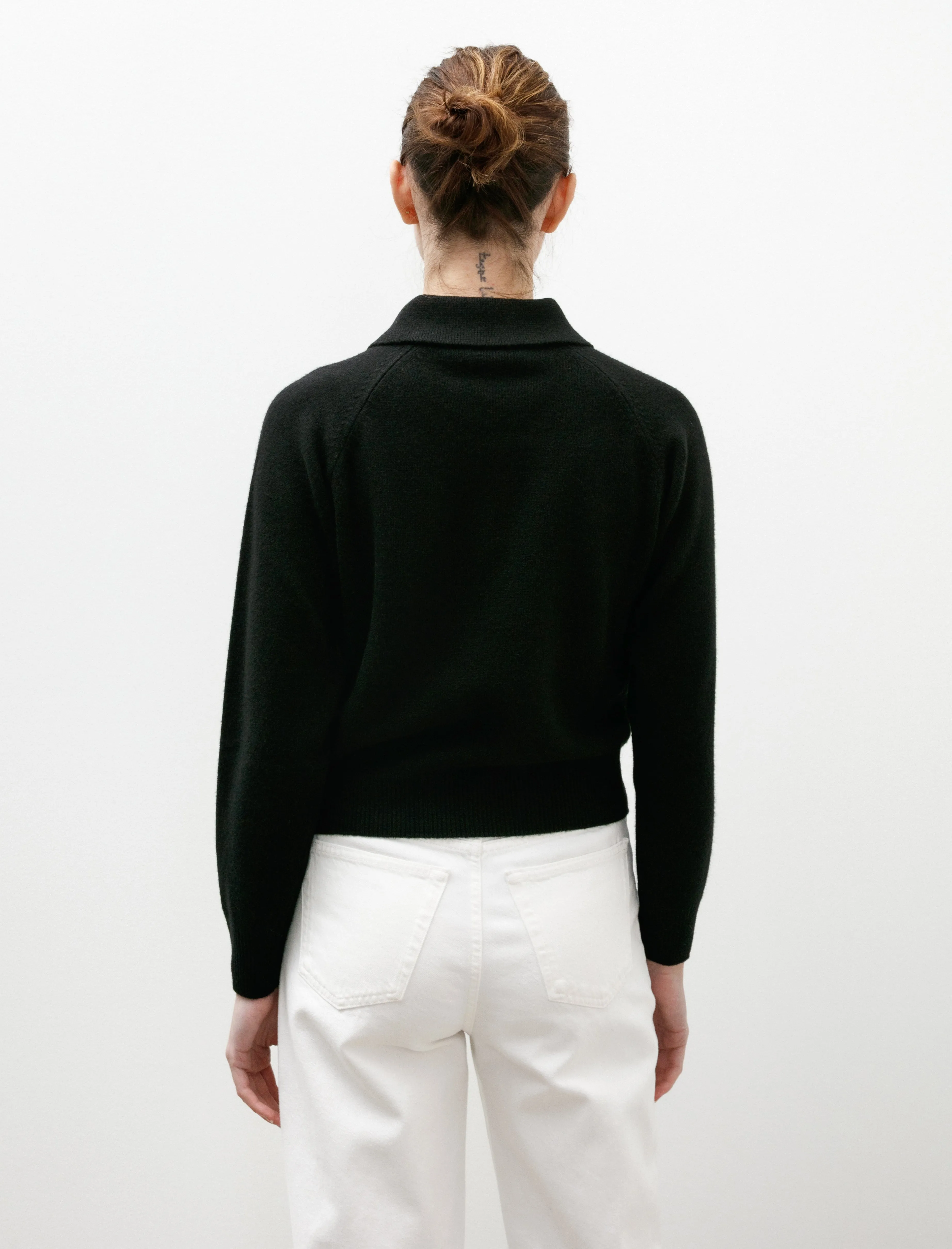 Large Collared Jumper Soft Spun Wool Black sold by SHOP NEIGHBOR product image thumbnail 4