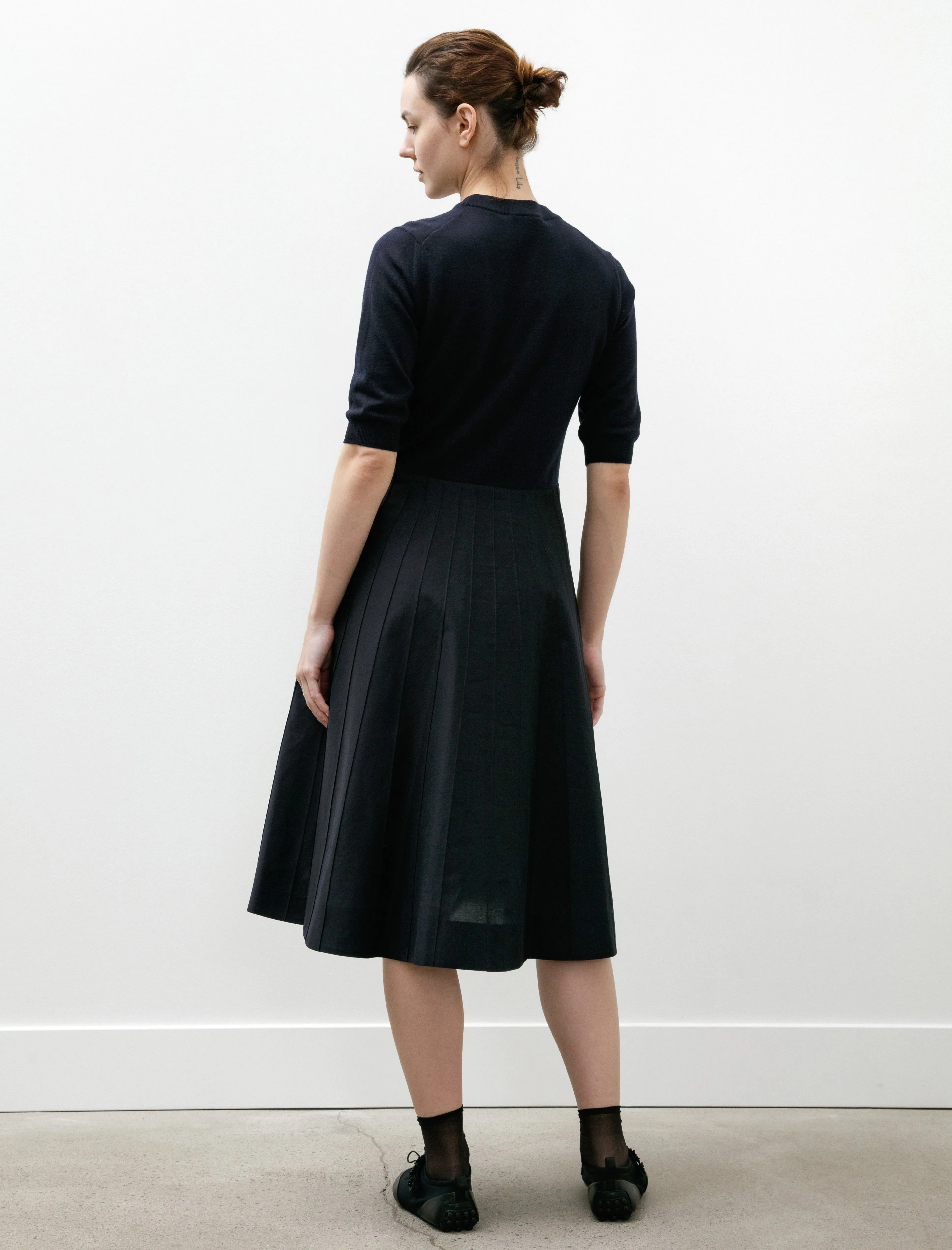 Knitted Top Dress Light Cotton Silk French Navy sold by SHOP NEIGHBOR product image thumbnail 3