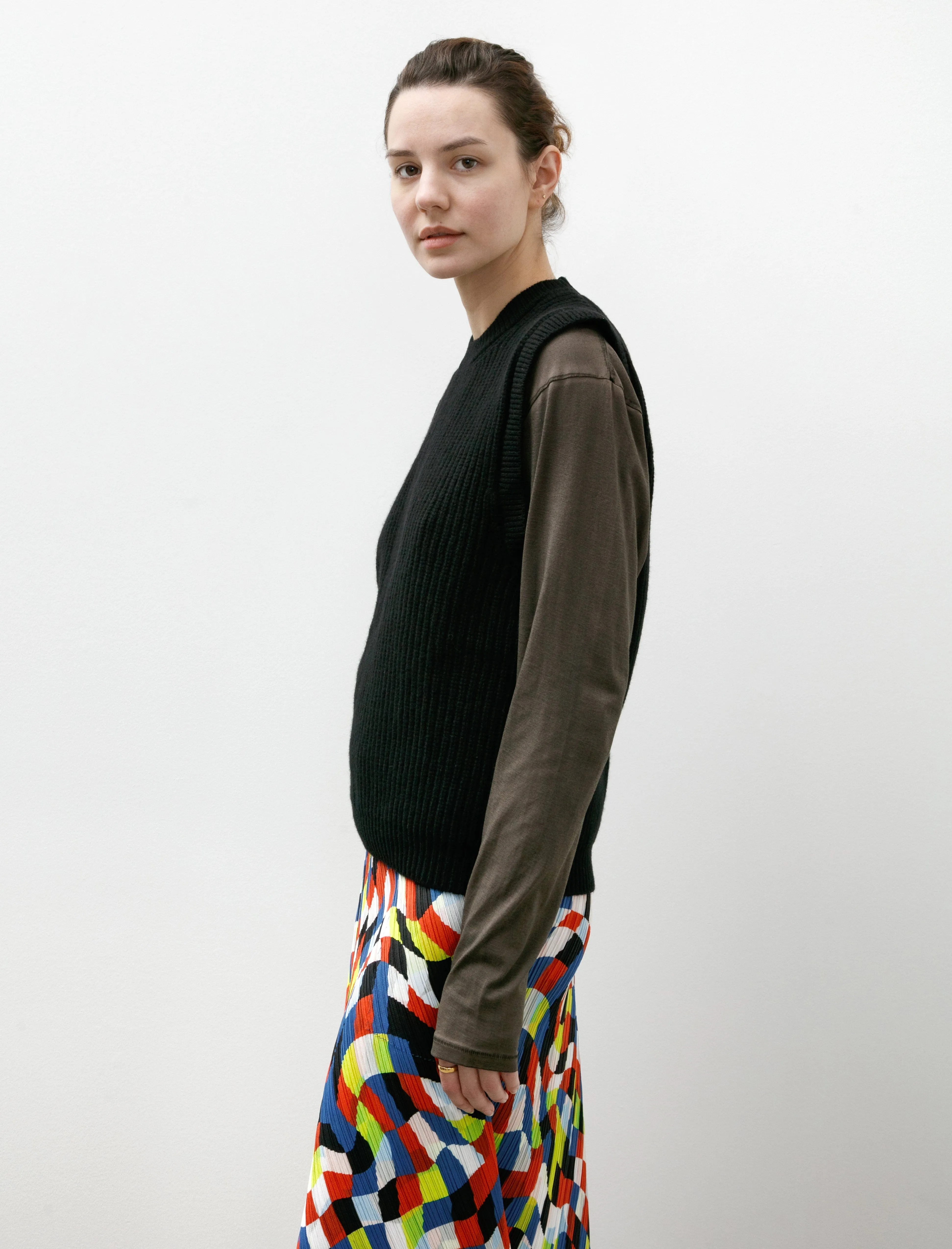 English Rib Slipover Soft Spun Wool Black sold by SHOP NEIGHBOR product image thumbnail 3