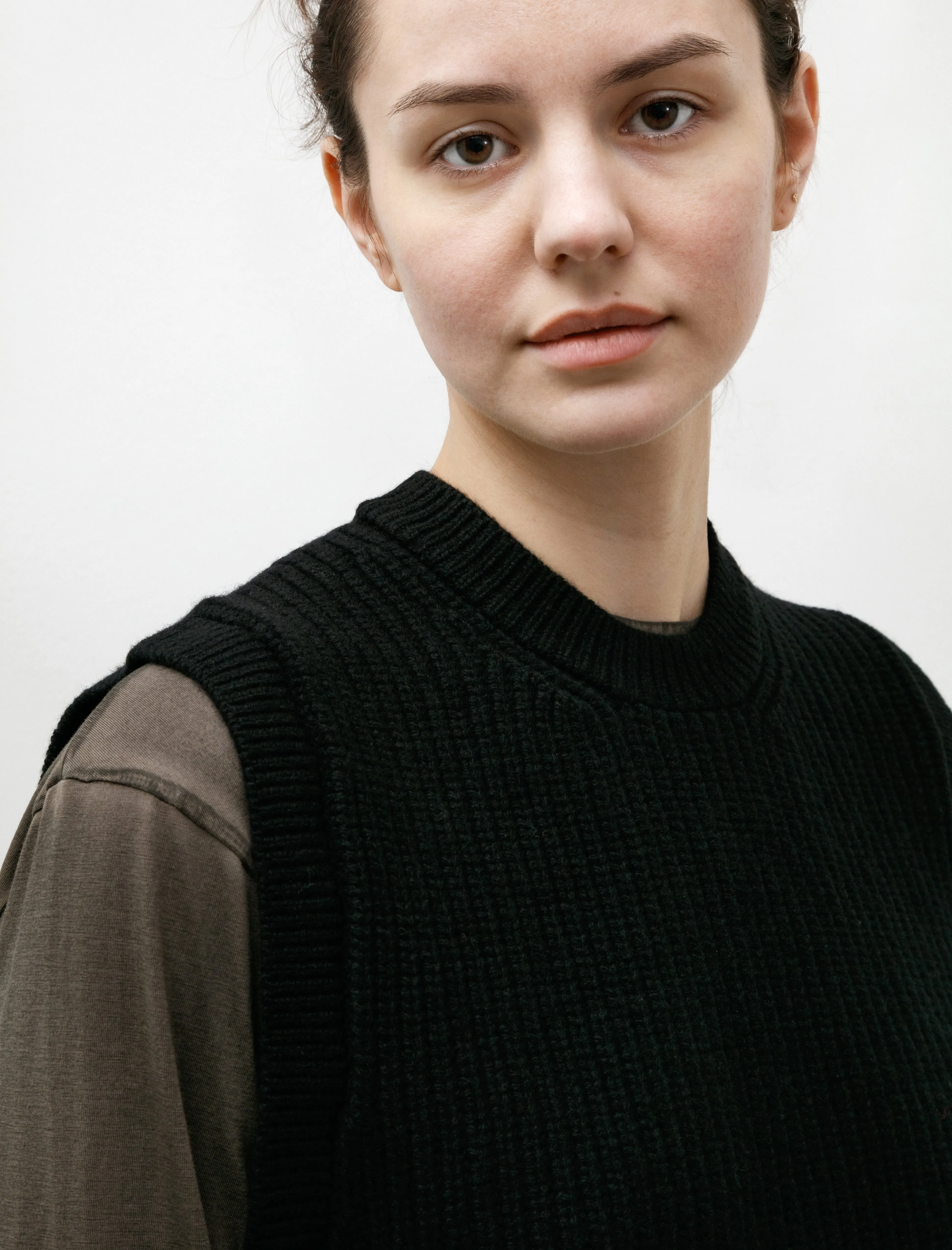 English Rib Slipover Soft Spun Wool Black sold by SHOP NEIGHBOR product image thumbnail 2