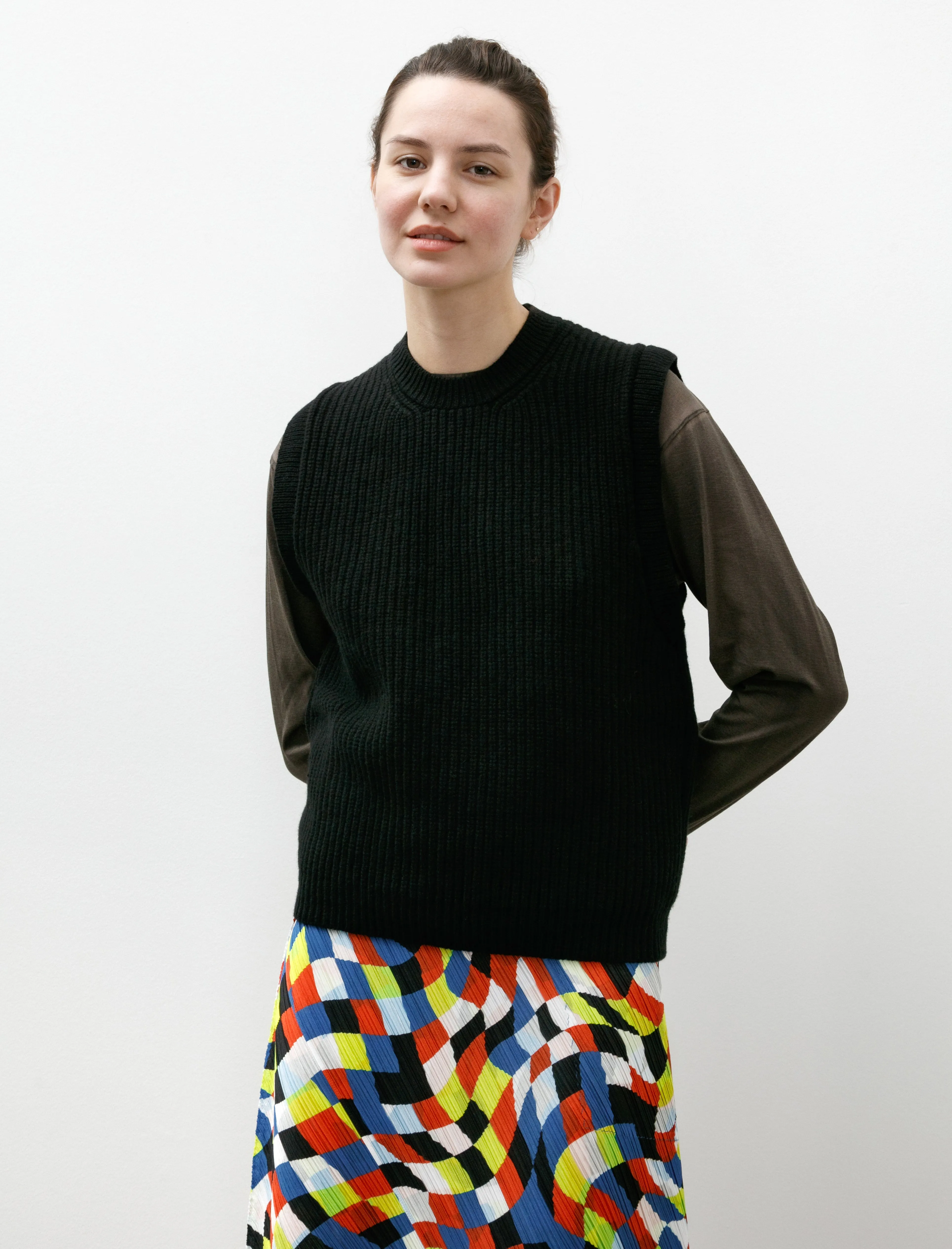 English Rib Slipover Soft Spun Wool Black sold by SHOP NEIGHBOR