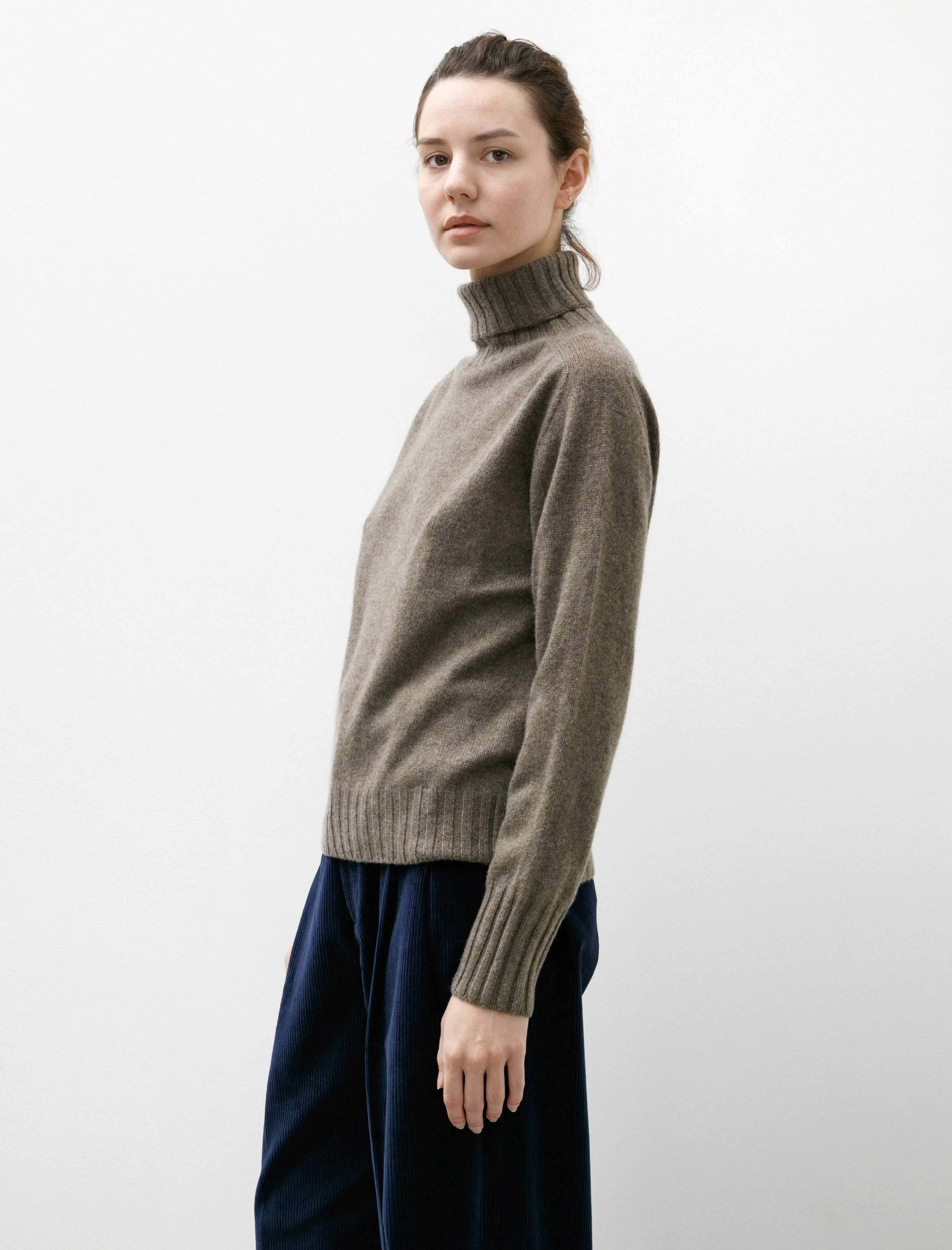 Wide Roll Neck Cashmere Natural Melange sold by SHOP NEIGHBOR product image thumbnail 3